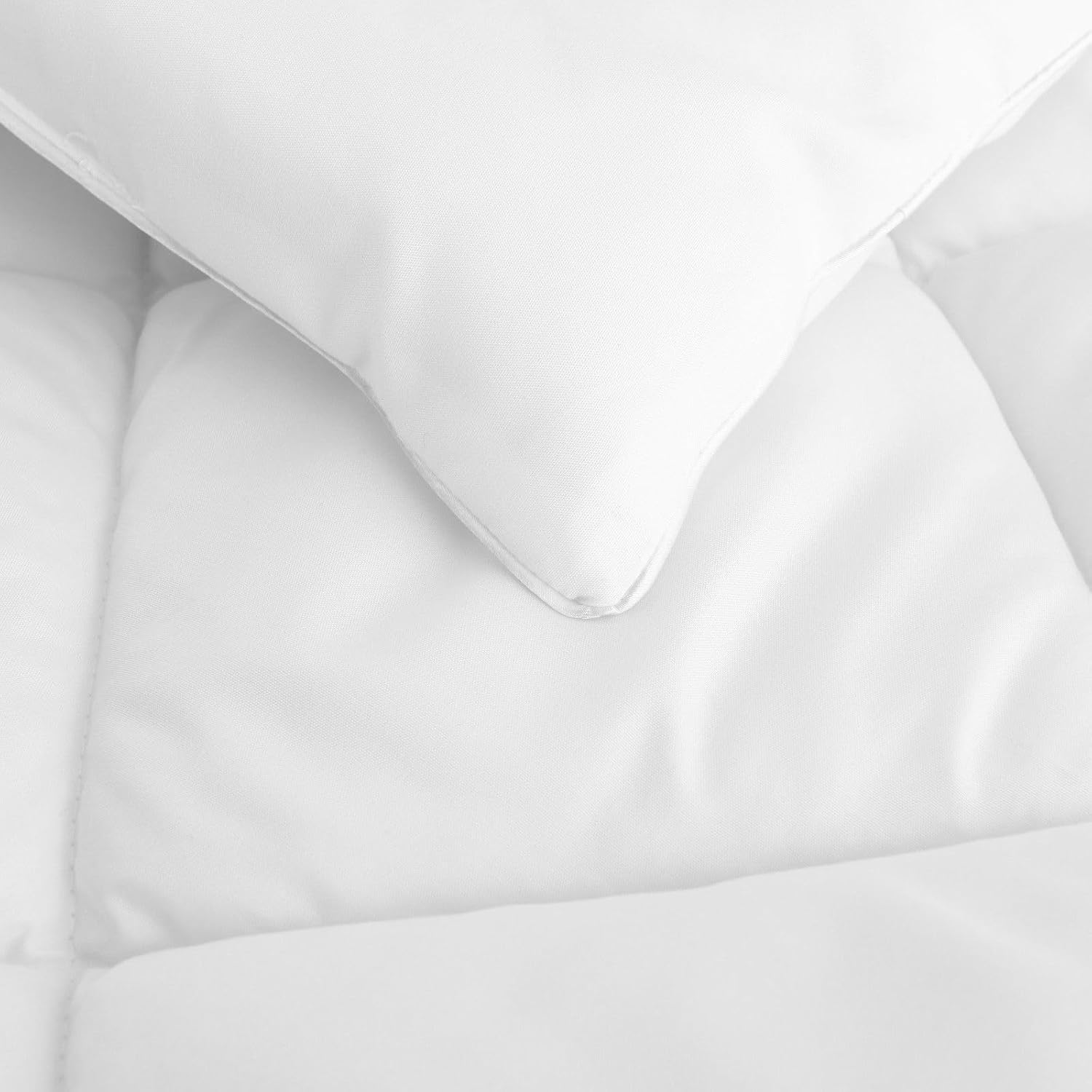 Sleepcare All Season 300 GSM Microfibre Polyester Top High Loft Quilt Breathable Soft Warm Doona Duvet Dust Mite Comfortable Resistant Hypo-Allergenic Classic Box Stitched - King Single Bed image number 6