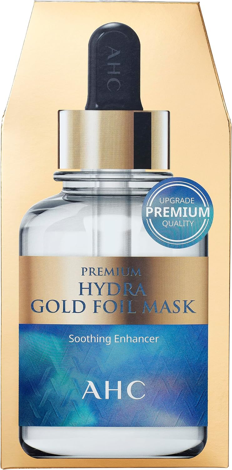 AHC Premium Hydra Gold Foil Mask, Soothing Enhancer, 5 Pack image number 2