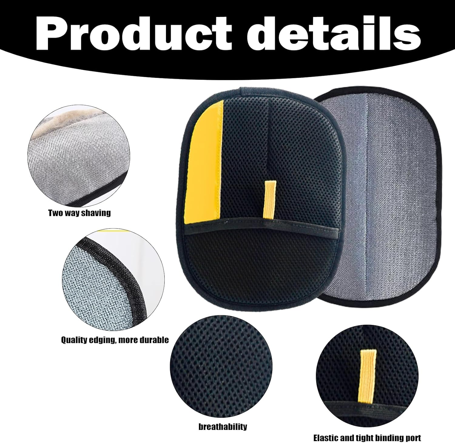 Pack of 2 Cat Hair Remover Gloves, Double-Sided Care Gloves, Pet Hair Remover Glove, Fur Gloves, Cat, Reusable Hair Remover Tool for Dogs, Cats and Horses image number 2