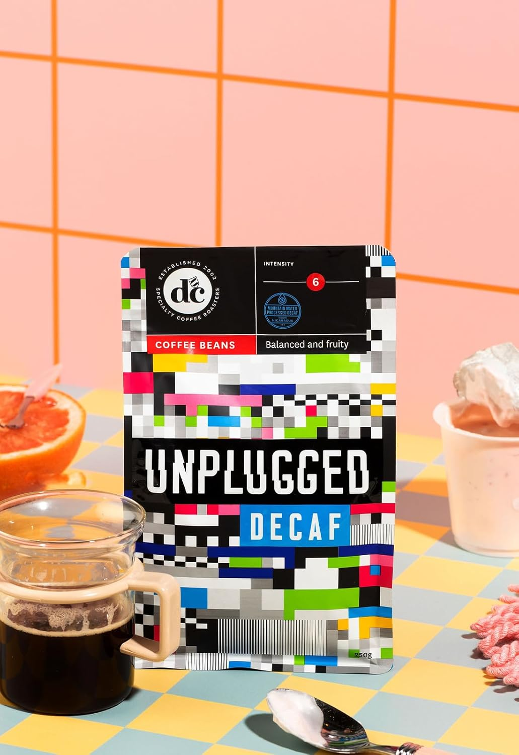 Dc Coffee Unplugged Decaf Coffee - Stone Fruit, Caramel and Almond - an Exceptional Experience and a Flavorful Escape without Caffeine - (Ground Coffee Beans, 250G) image number 3