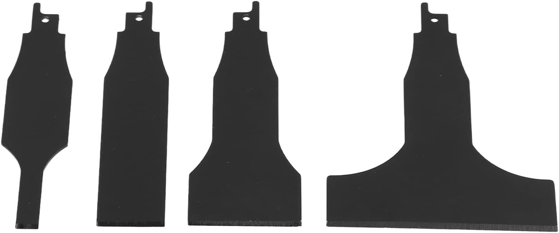 Changor Scraper Set, High Carbon Steel Multi-Size Tile Cleaning Blades for Reciprocating Saw, Home Floor and Wall Maintenance Tool with 10/30/50/100Mm Inserts, 4PCS Set image number 1