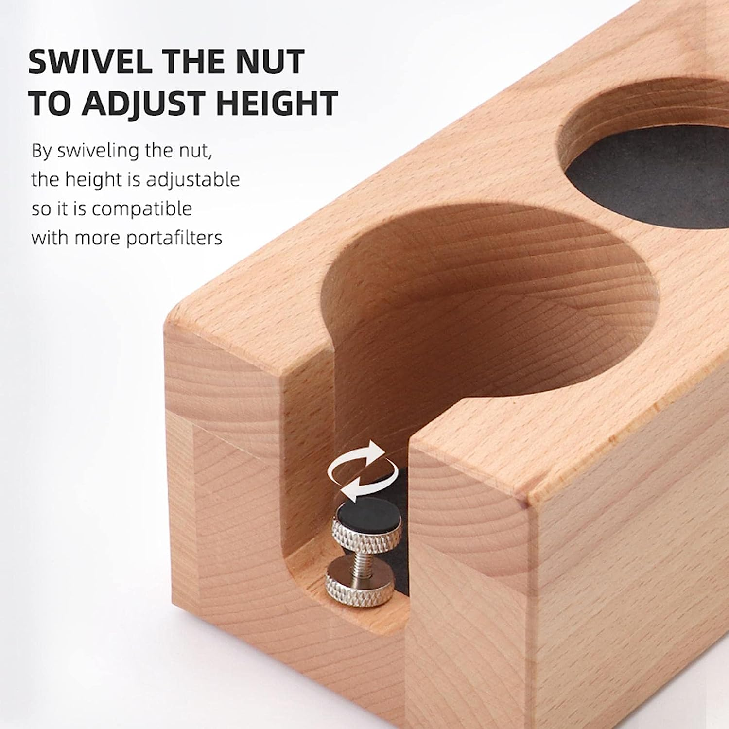 B Blesiya Coffee Tamper Holder, Espresso Tamper Mat Espresso Machine Accessories Espresso Tamper Stand for Restaurant House Kitchen Coffee Maker, 51-54Mm image number 4