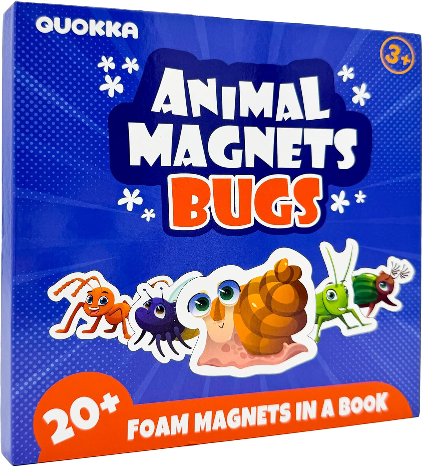 QUOKKA Travel Magnetic Puzzles for Toddlers 1-3 &ndash; 20+Pcs Bugs Game with Extra-Long Play Book &ndash; Fun Travel Game Toy for Kids Ages 3-5 &ndash; Strong Magnets for Car Activities &ndash; Fun Toddler Puzzle Ages 2-4