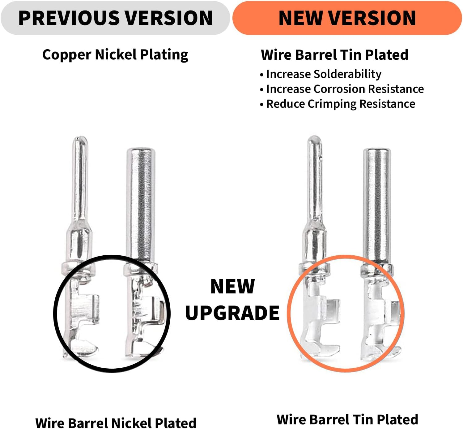 MAEZOE 2 Pin Deutsch DT Connector Kits, 6 Sets 2 Pin Waterproof Connector with Size 16 Solid Contacts, Electrical Wire Connector for Truck, Off-Road Vehicles, Marine, Motorcycle Wiring image number 1