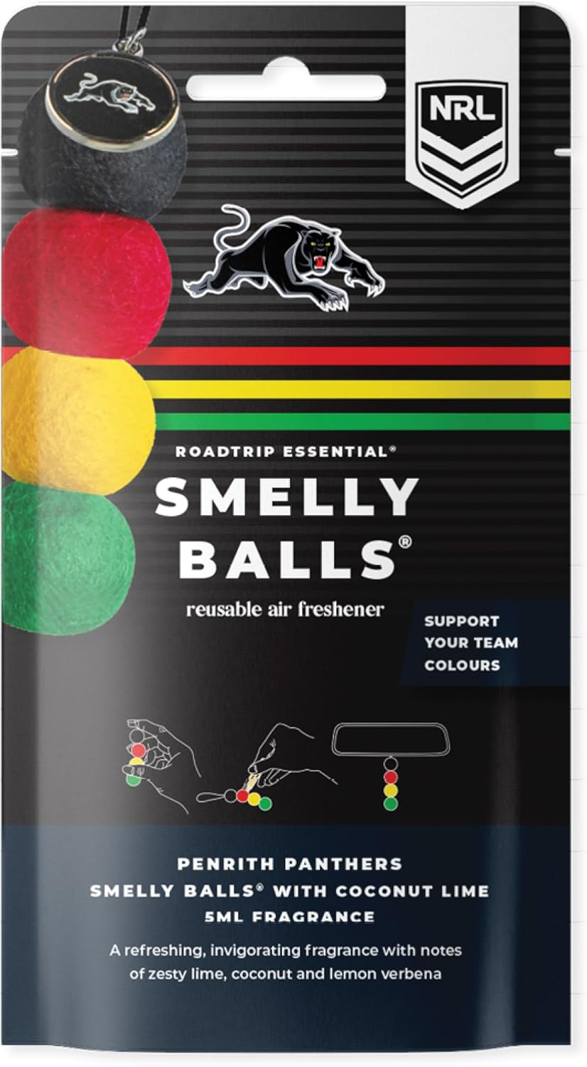 Smelly Balls Penrith Panthers Reusable Car Air Freshener Set