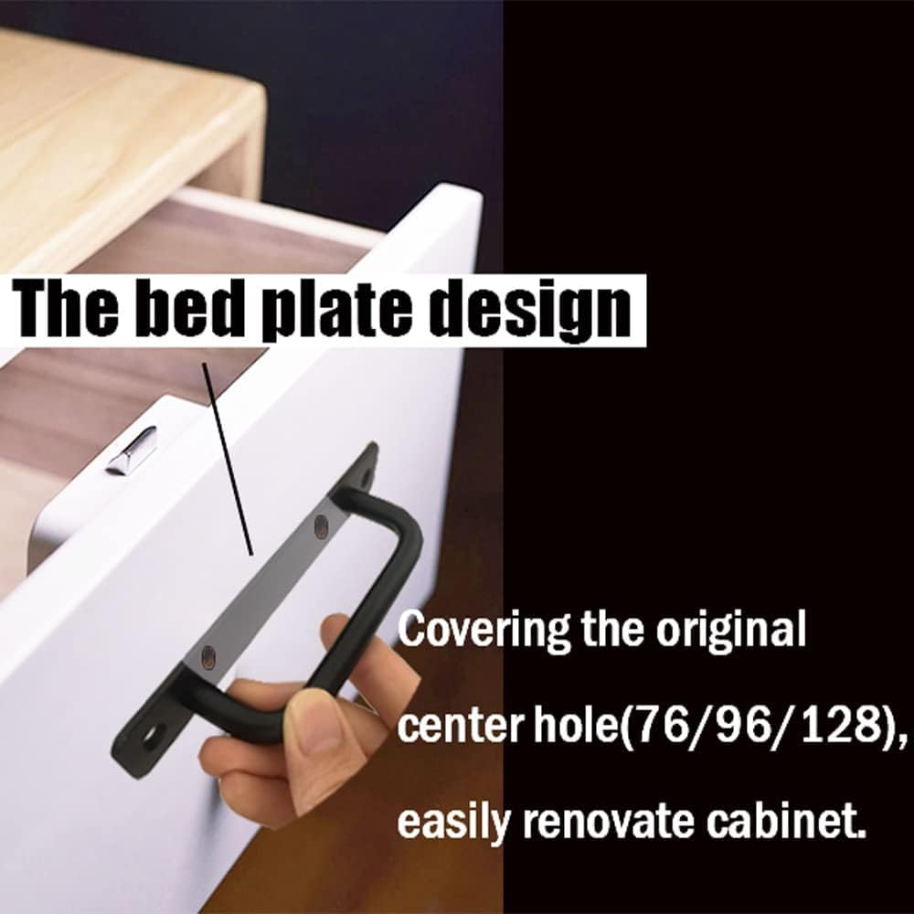 Westablize 12 Pack 5 Inch 128 Mm Matte Black Cabinet Handles Aluminum Drawer Pulls Sliding Door Pulls image number 7