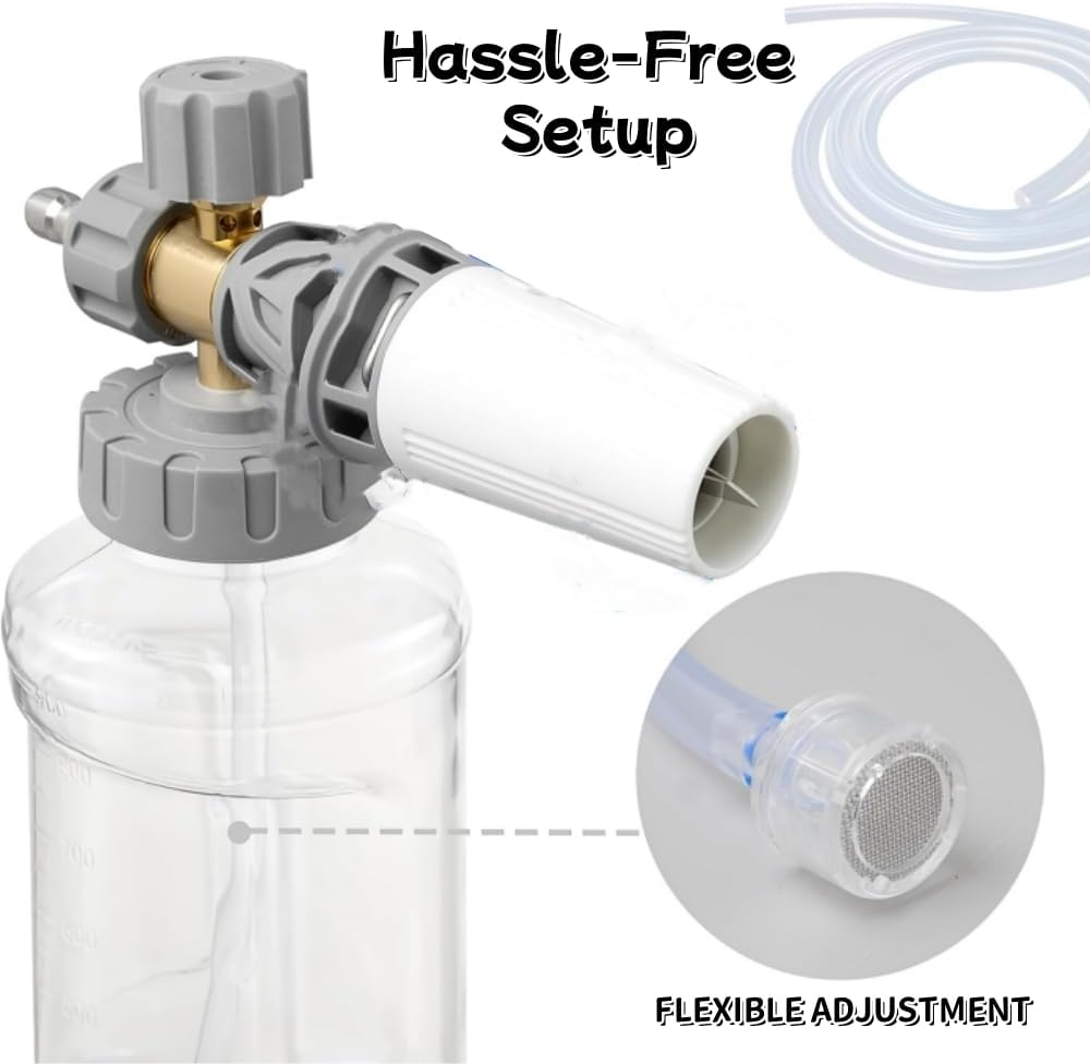 6 Pack Foam Cannon Straw Replacement,Rubber Hose,Blaster Dip Tube Parts for Pressure Washer Foam Gun,Car Wash Snow Foam Cannon Lance,Car Foam Sprayer Soap Cannon image number 2