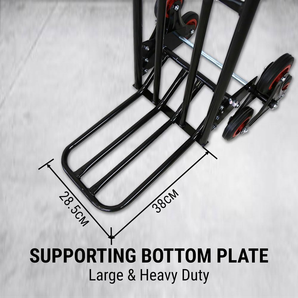 Convertible Stair Climber Hand Truck Platform Trolley Steps Climb Cart 6 Wheels