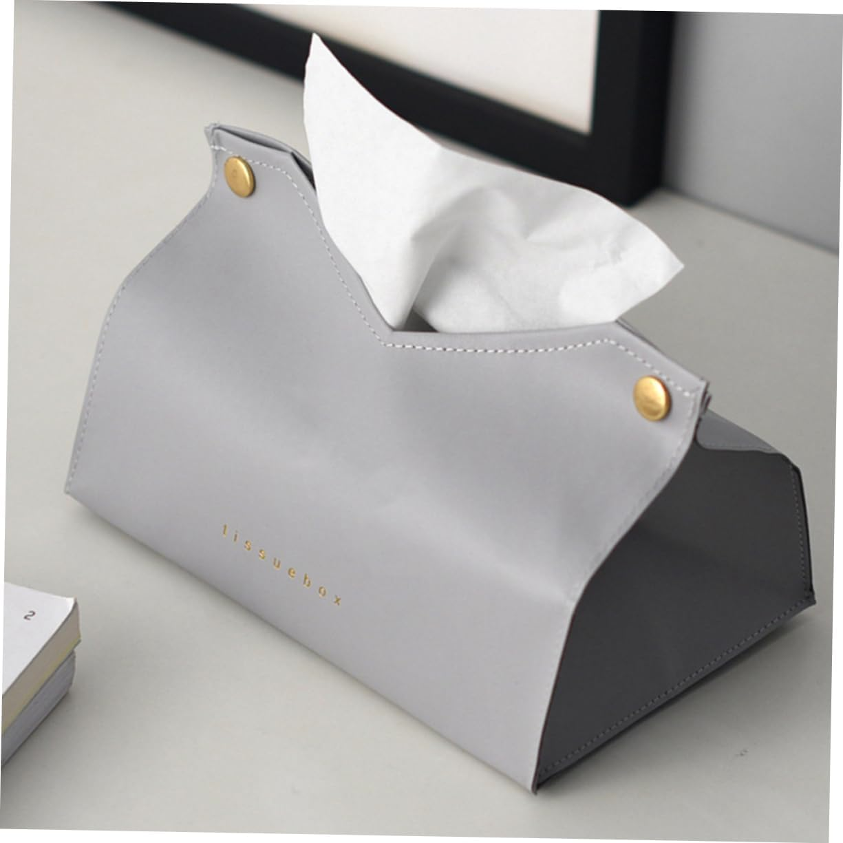 Alipis Leather Paper Towel Container Storage Box Easy to Clean Suitable for Kitchen Car image number 5