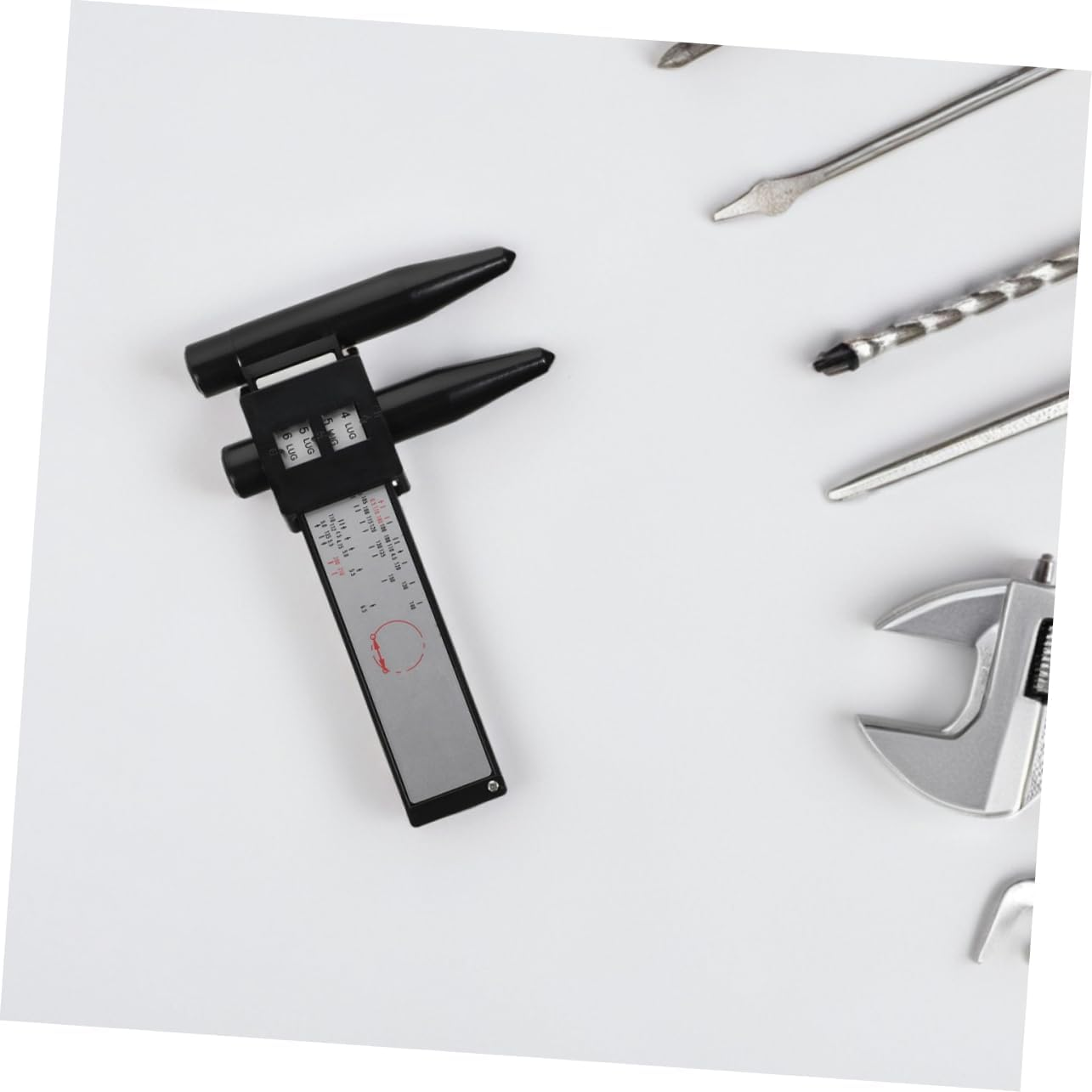 BESTOYARD Position Ruler for Precise Wheel Hub Measurement Engineering Tool for Modifications Woodworking and Automotive Applications image number 2