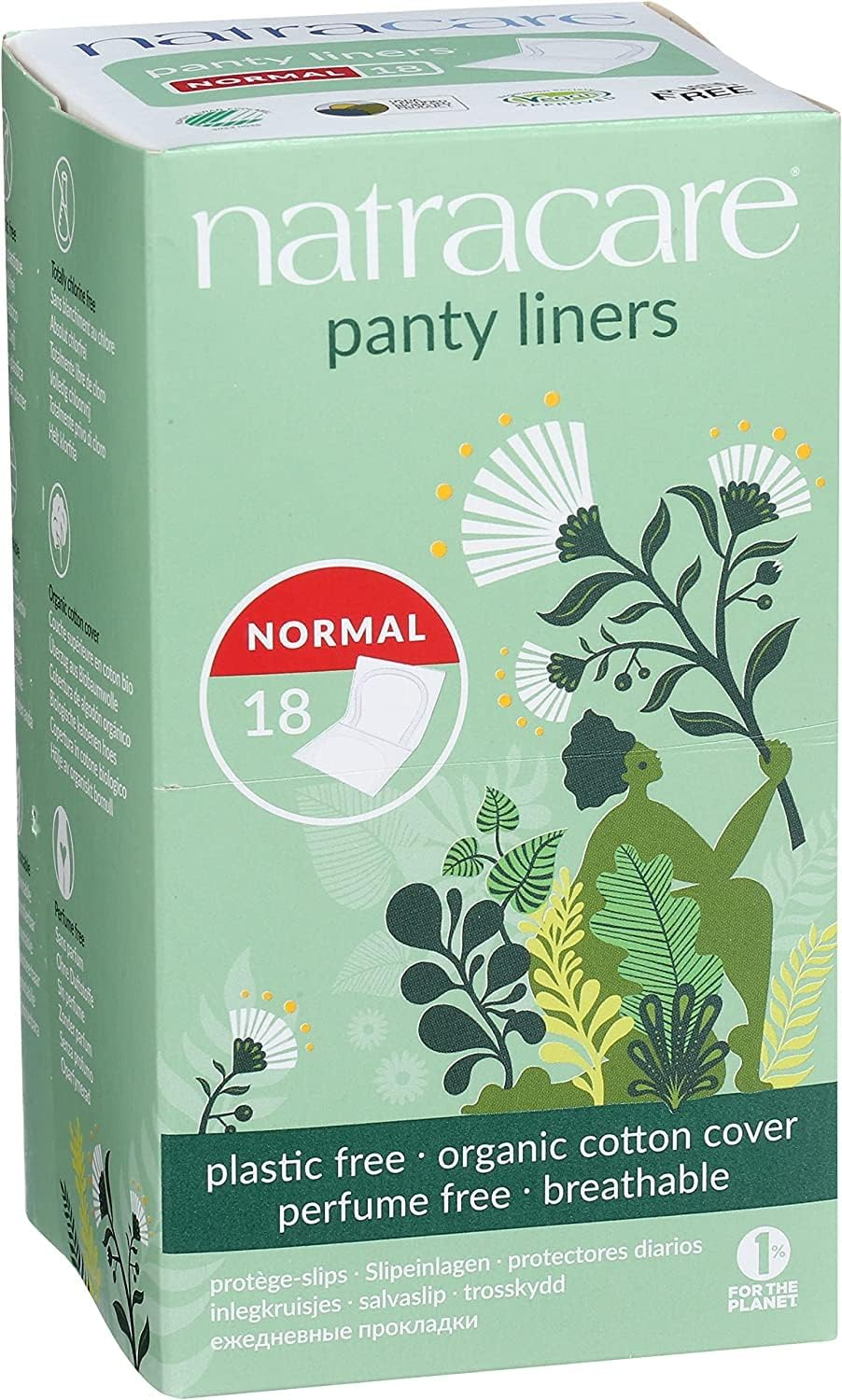 Natracare Panty Liner, Normal, Wrapped, 18 Ct - 3 Pack image number 5