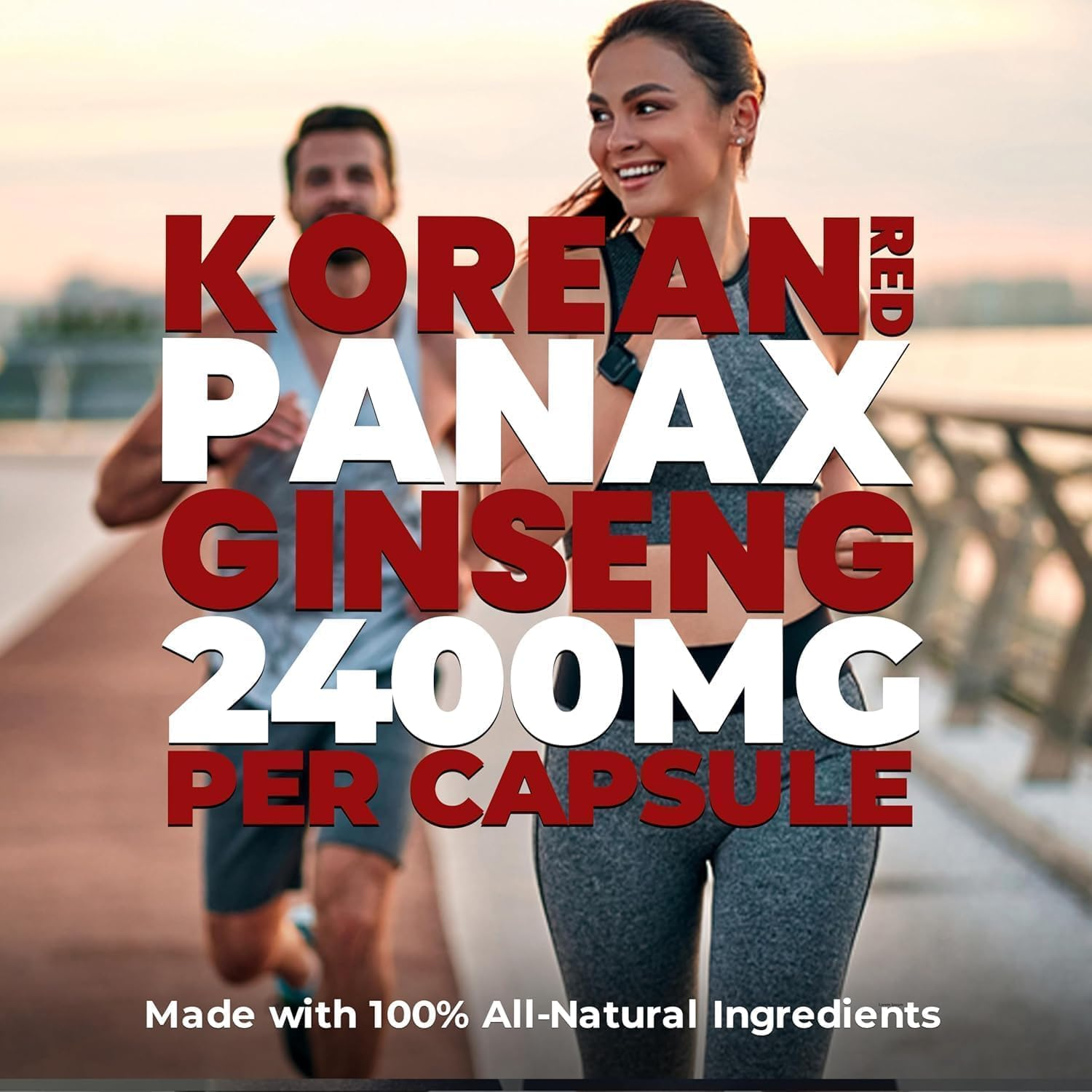 Nutrawave 2400Mg Korean Red Panax Ginseng Capsules | 4:1 Extract | Non-Gmo, Vegan, Gluten-Free | 60 Easy-To-Swallow Capsules image number 3