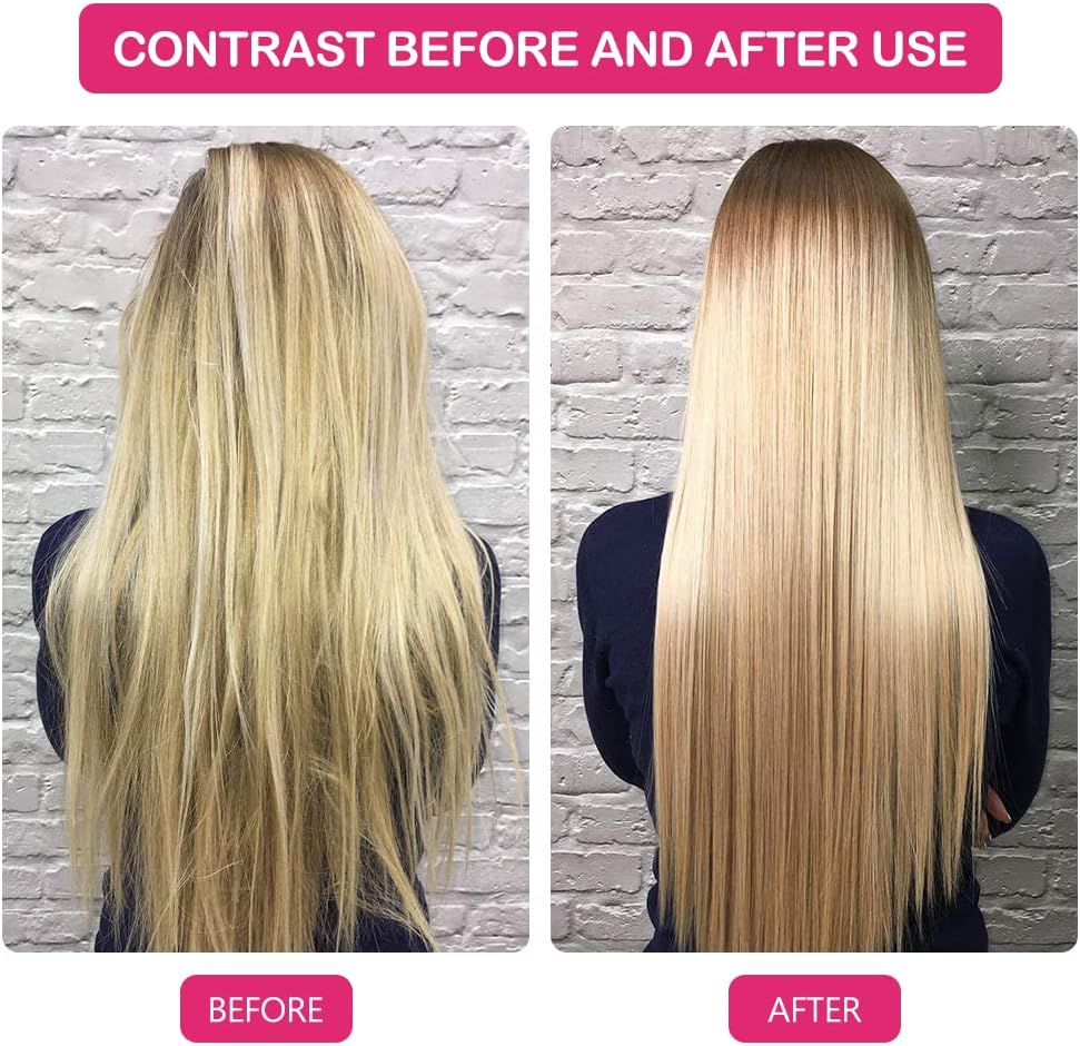 V Shaped Comb, Hair Straightening Plastic Comb, V Shape Comb, Hairdresser Styling Tool Comb for Hair Styling Hairdresser, Home, Curly Hair, Straight Hair to Prevent Tangling (Pack of 2) Butyeak image number 5