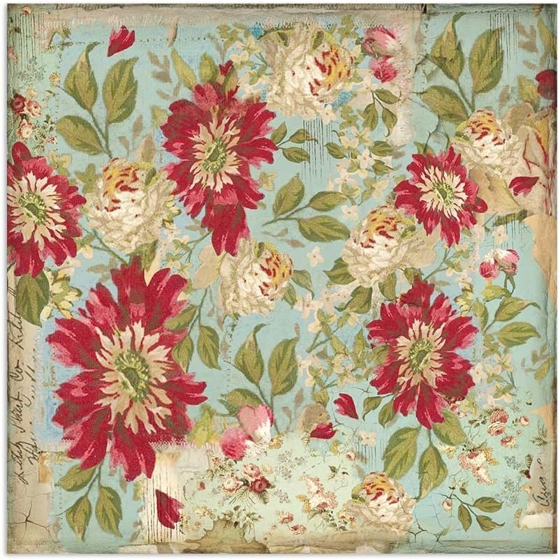 Stamperia Backgrounds Double-Sided Paper Pad 8"X8" 10/Pkg-Alice through the Looking Glass -SBBS46