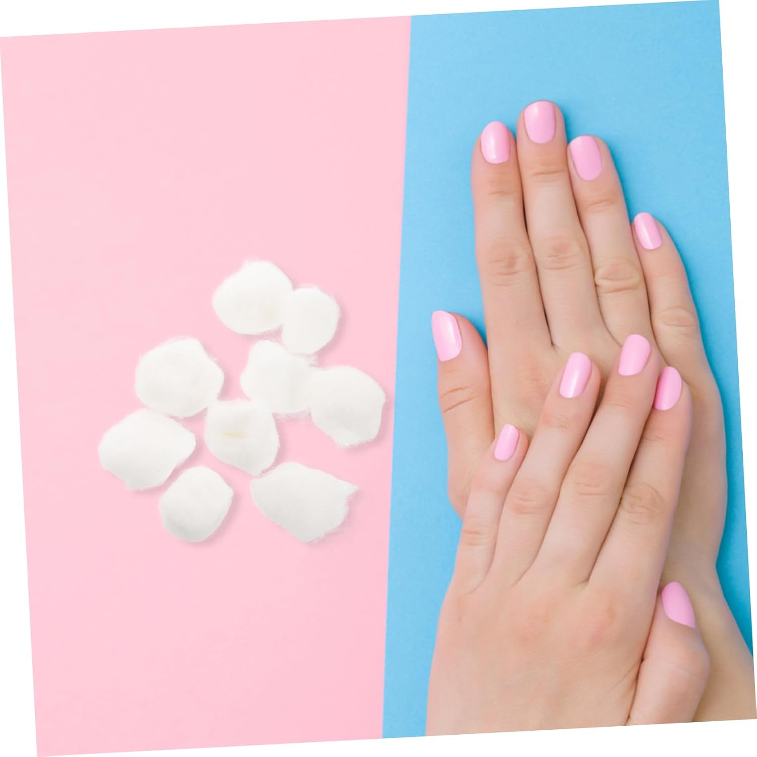 Vaguelly Nail Polish Remover Cotton Balls 500G Gentle on Skin Soft Absorbent Cotton for Makeup image number 6