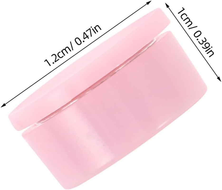Healvian 40Pcs Spinning Nail Charm Bearings - Pink Plastic High-Speed Nail Art Rotating Shaft - 0.5X0.4 Inch Rotary Bearing for Fingernail Art Designs Crafting - Pink image number 5