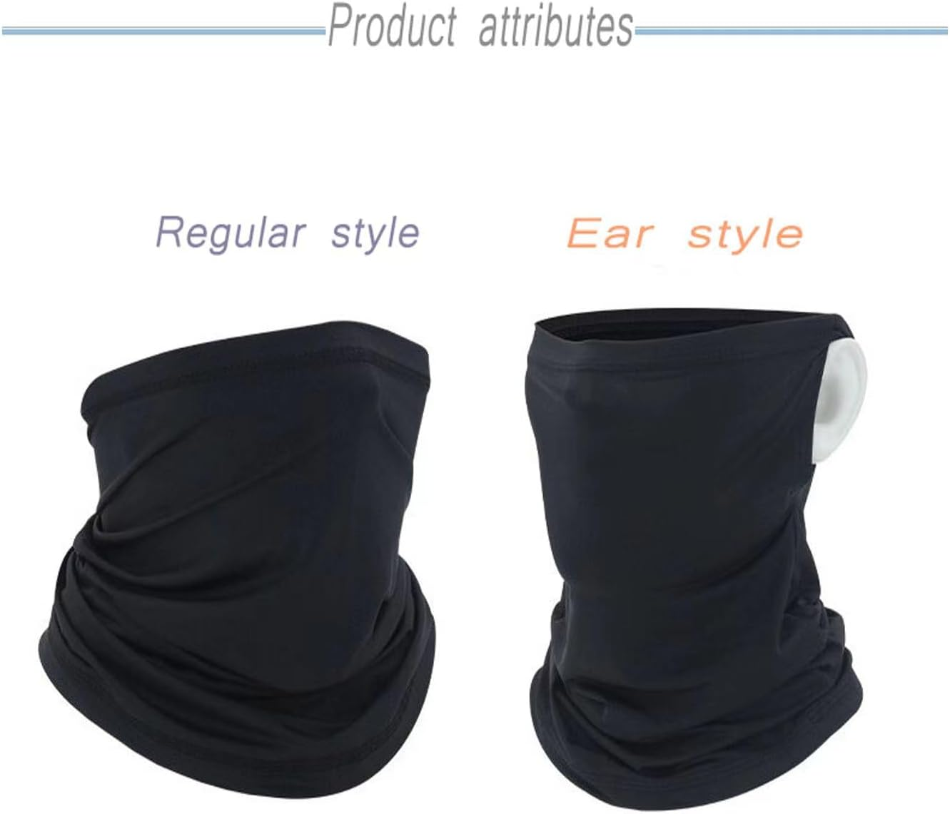 BUYUP Neck Gaiter Face Cover Scarf(1 Pack) with Ear Loops-Sun Dust Protection Fishing Hiking Mask for Men Women image number 2