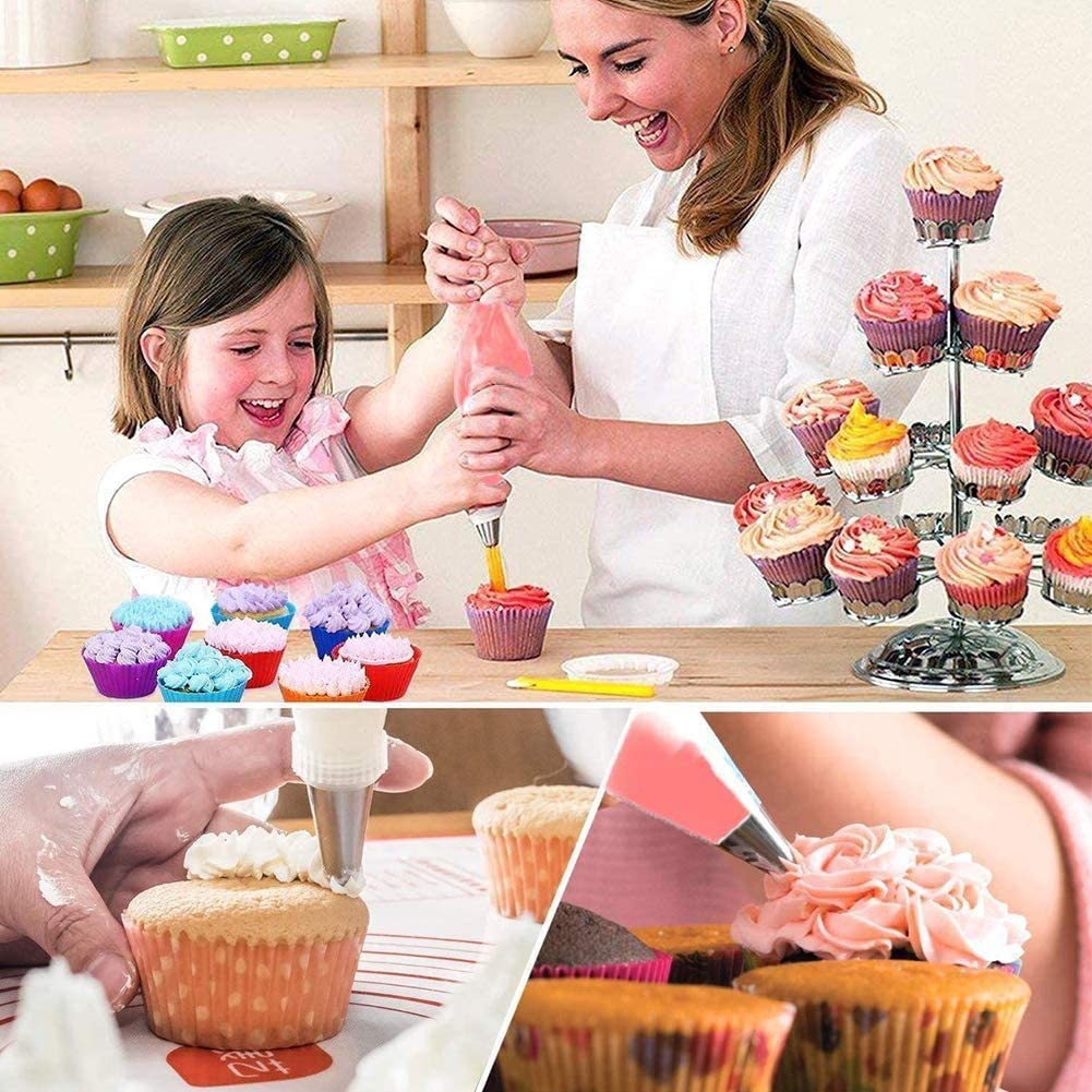 Jydirect 83 Pieces Cake Decorating Kits in a Box, Stainless Steel Icing Piping Nozzle Tip Set with 44 Icing Tips, Baking Frosting Tools Set for Cupcakes Cookies or Whipped Cream Clay for Making DIY at Home image number 1