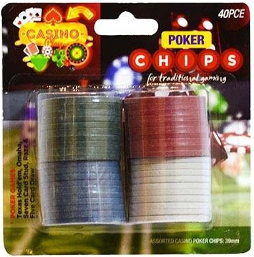 Yatsal Poker Chips Toy 40-Pieces Set
