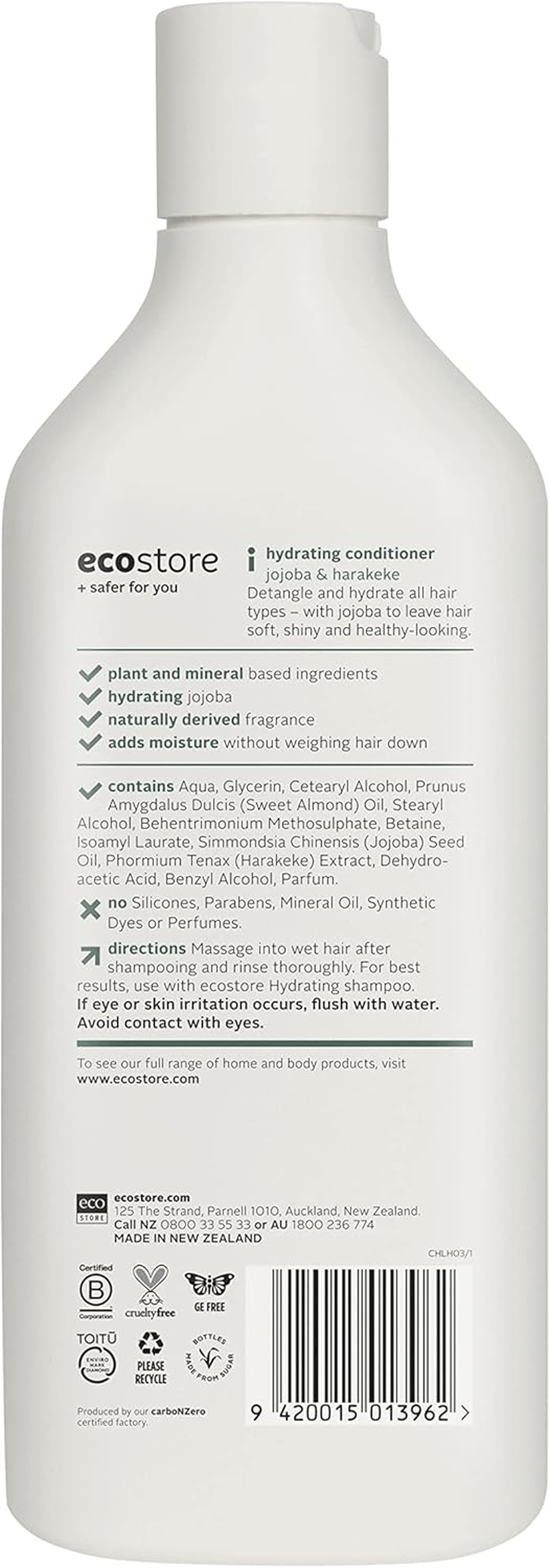 Ecostore Hydrating Conditioner 350Ml, Gently Detangles, Smooths and Controls Frizz, Naturally-Derived Plum & Violet Fragrance, for Soft, Shiny, Healthy Looking Hair, Plant and Mineral-Based.