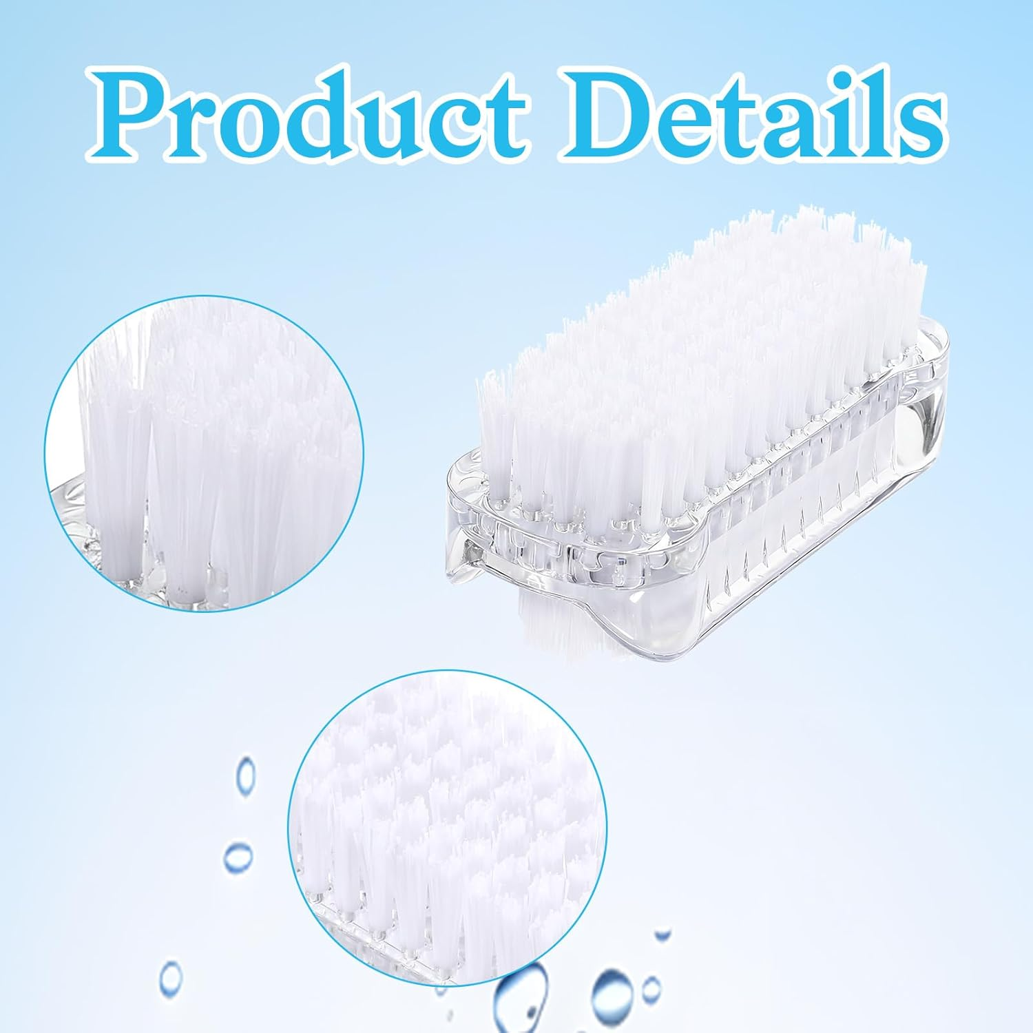 4 PCS Nail Brush for Cleaning Fingernails Two Sided Hand Fingernail Scrub Brushes Soft Stiff Bristles Scrubber Nails Toes Cleaning Brush for Men Women Hand and under Nails image number 6