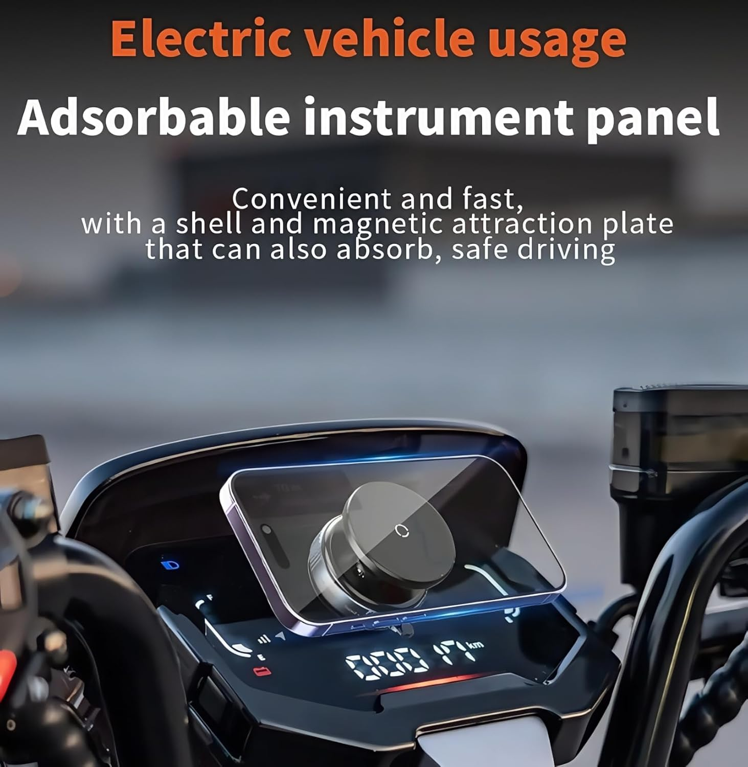 Magnetic Suction Phone Holder, 2025 New Vacuum Magnetic Suction Phone Holder Foldable and Retractable, 360&deg; Stretchable for Car/Gym/Smooth Surface Kitchen Stand Cellphone (Starmoon White)