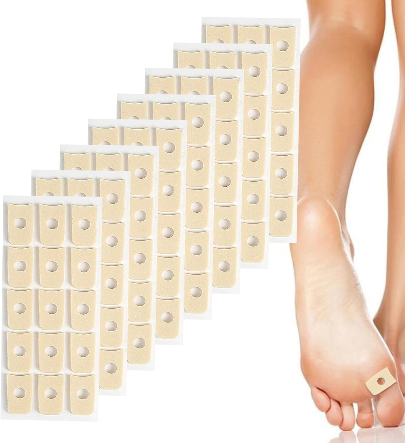 Corn Cushions | 120X Corn Protectors - Adhesive Pads, Reduce Discomfort, Pressure and Friction from Shoes, Protects Foot and Toes