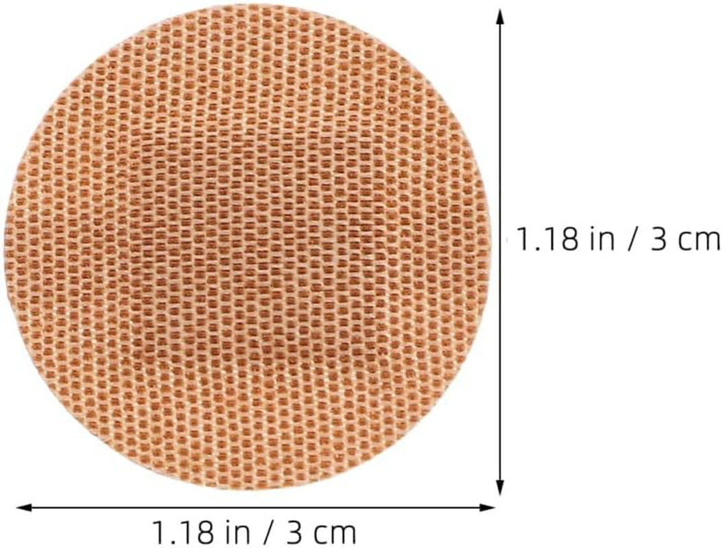 Healvian 100Pcs Adhesive Bandages Breathable round Plasters Water-Resistant Wounds Care Stickers Bandage Tape for Joints Fingers and Knuckle Protection