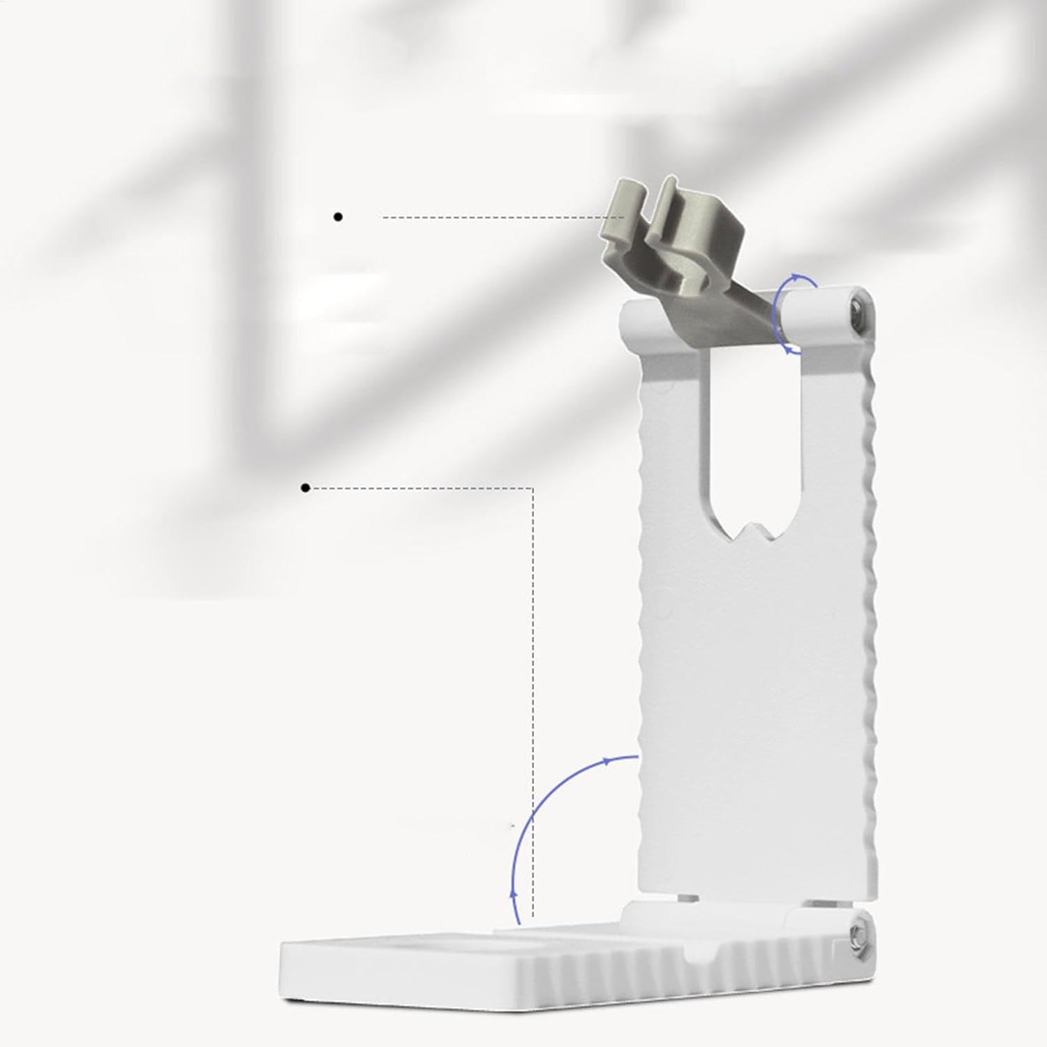 Vgvgaj UV Light Stand - UV Lamp Stand Cell Phone Holder - 360 Degrees Rotation Smartphone Stand, Adjustable Nail Manicure Tools for Girls Women image number 4