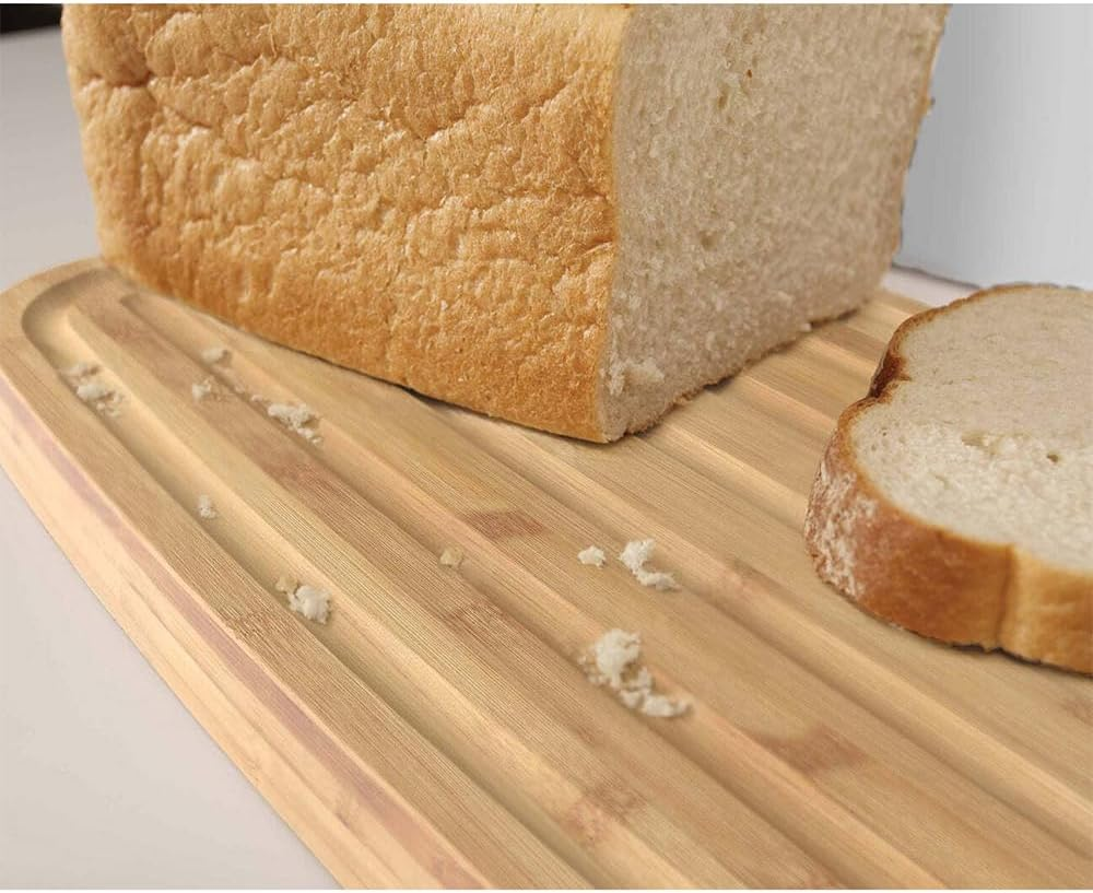 Joseph Joseph Bread Bin with Bamboo Cutting Board Lid - White image number 4