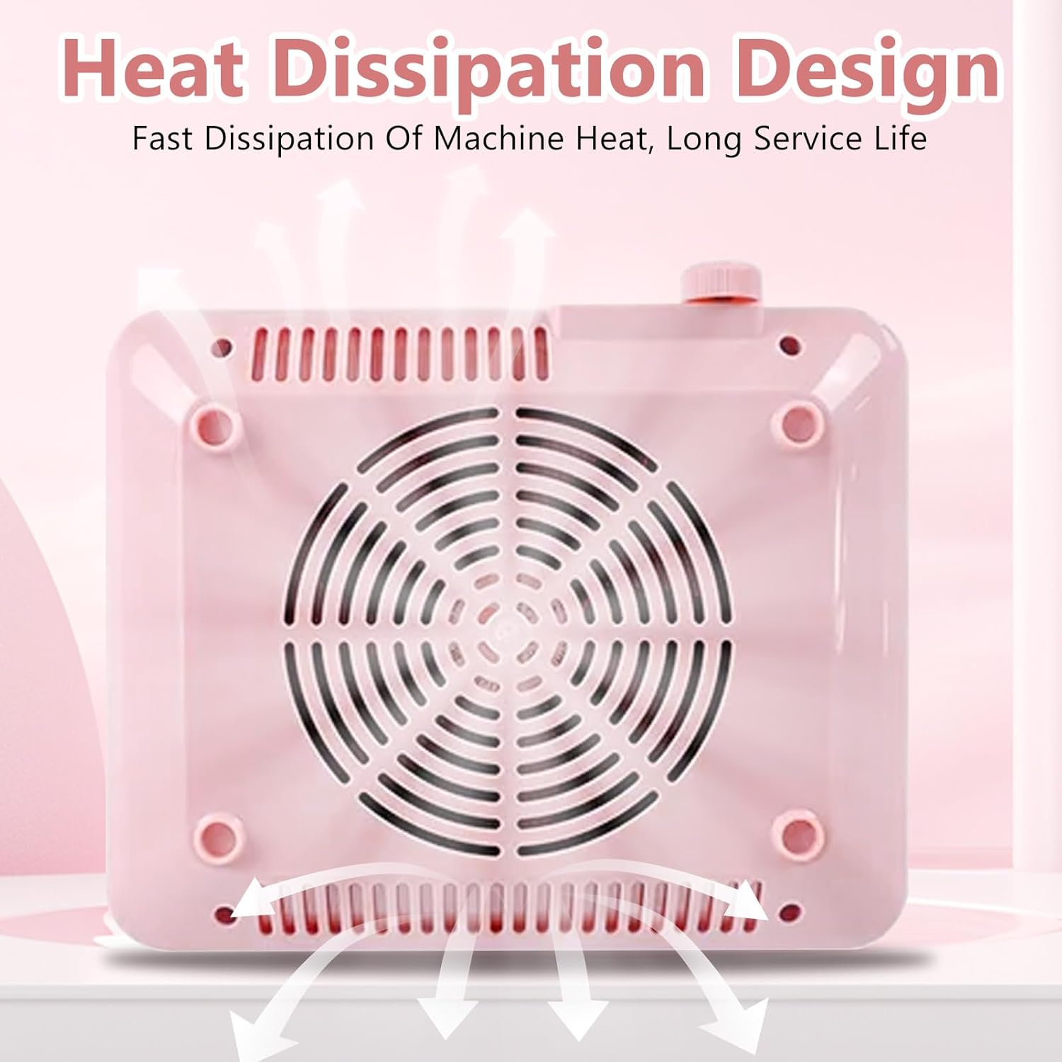 Bouzaak Nail Dust Collector with LED Light,40W Nail Vacuum Dust Collector Nail Dust Fan for Nail Tech image number 6