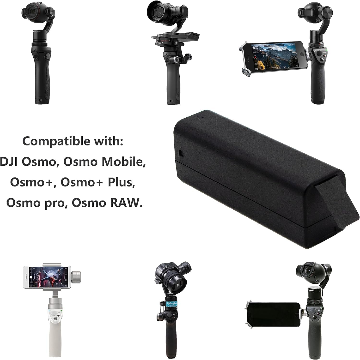 Replacement Intelligent Battery Compatible with Osmo,Osmo+Plus,Osmo Pro/Raw Osmo Mobile Gimbal Stabilizer, Zenmuse X3 X5 PN HB01/ Hb01-52236511.1V/1100Mah image number 5