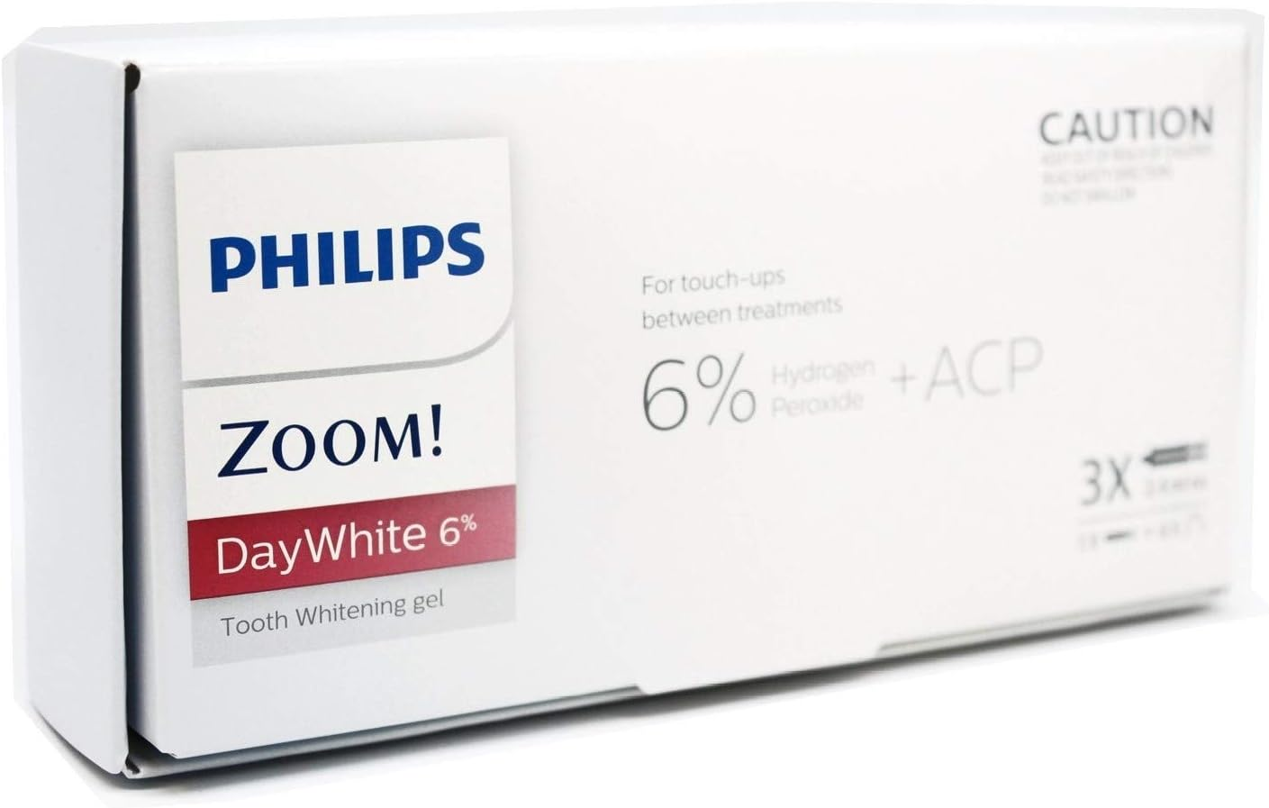 Zoom 6% Day White Hydrogen Peroxide Teeth Whitening Gel Mini Kit 3 X 2.4 Gram image number 2
