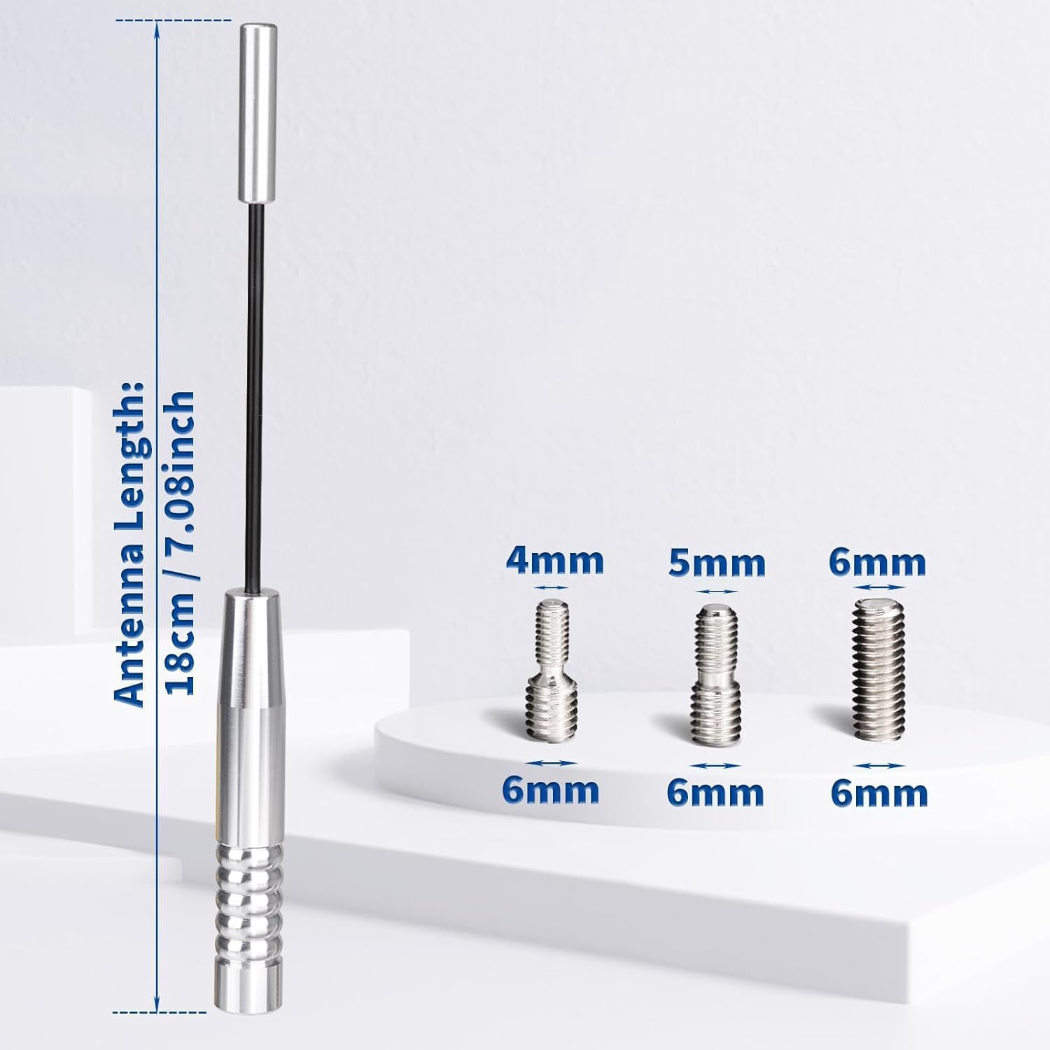 Bingfu Universal Car Roof Mount Antenna 18Cm Car Radio Antenna Replacement with Strong FM/AM Reception Function image number 3