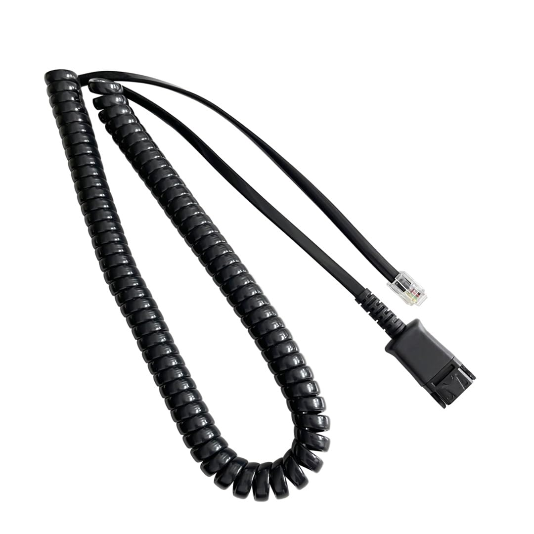 Daily Headset Y Splitter Adapter Training Cord with Mute Microphone Compatible with Plantronics Ploy QD image number 5