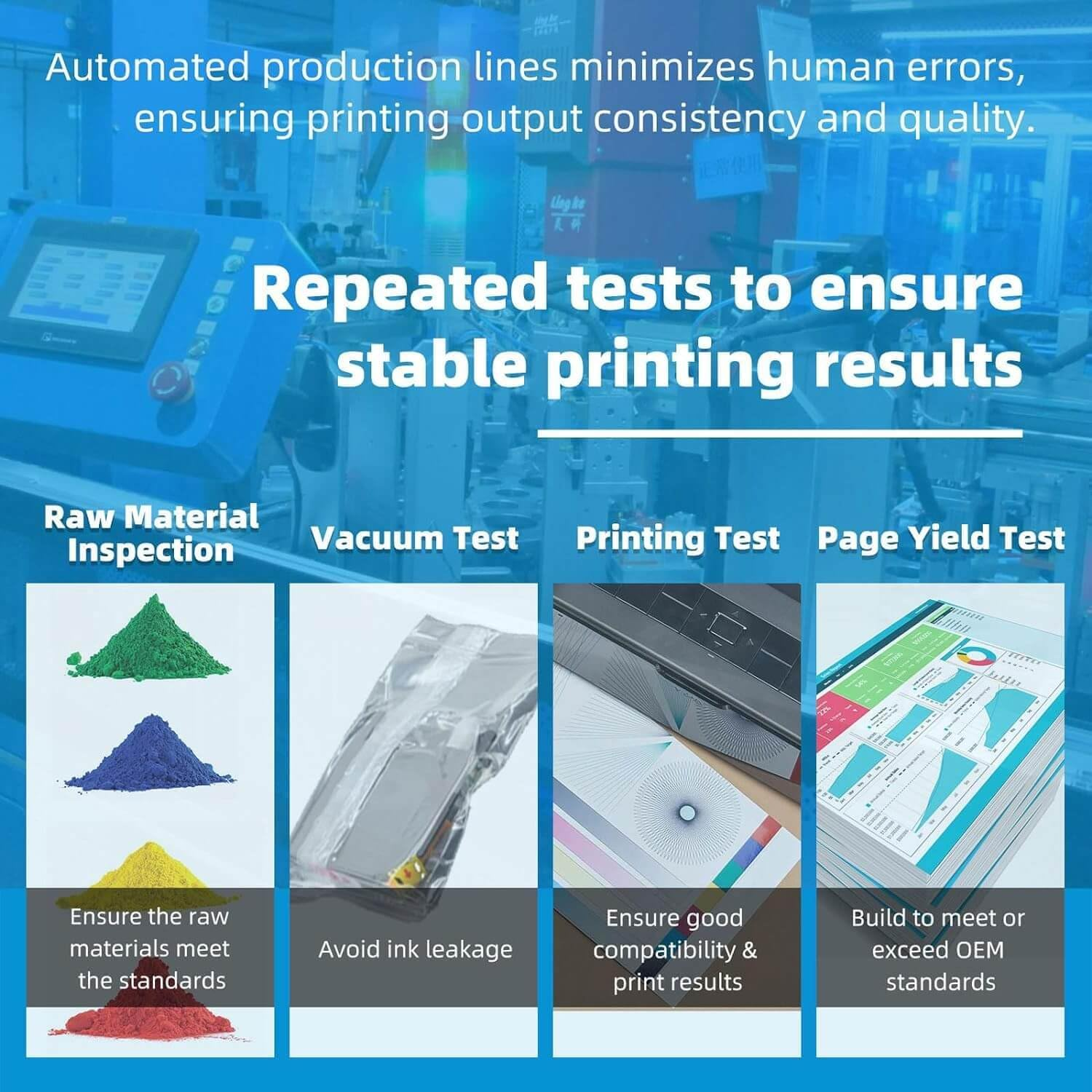 Compatible Ink for Epson 220XL for Epson Expression Home XP-220 XP-320 XP-324 XP-420 Workforce WF-2630 WF-2650 WF-2660 WF-2750 WF-2760 (1BK,1C,1M,1Y) 4 Pack image number 4