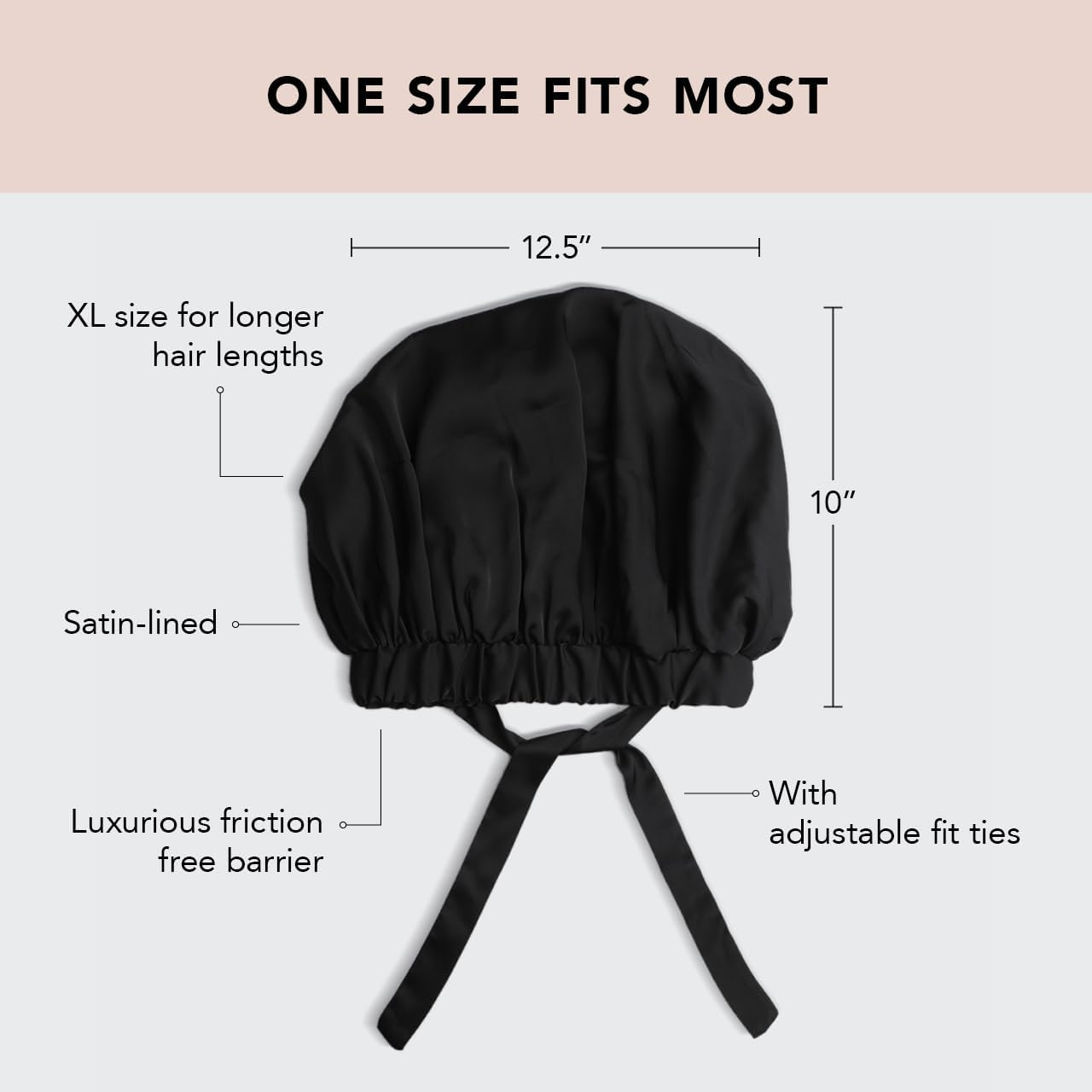 Kitsch Sleep Scarf Bonnet Cap for Women, Lightweight Head Wrap, Softer than Silk Hair Wrap for Sleeping, Satin Bandanna Scarf image number 6