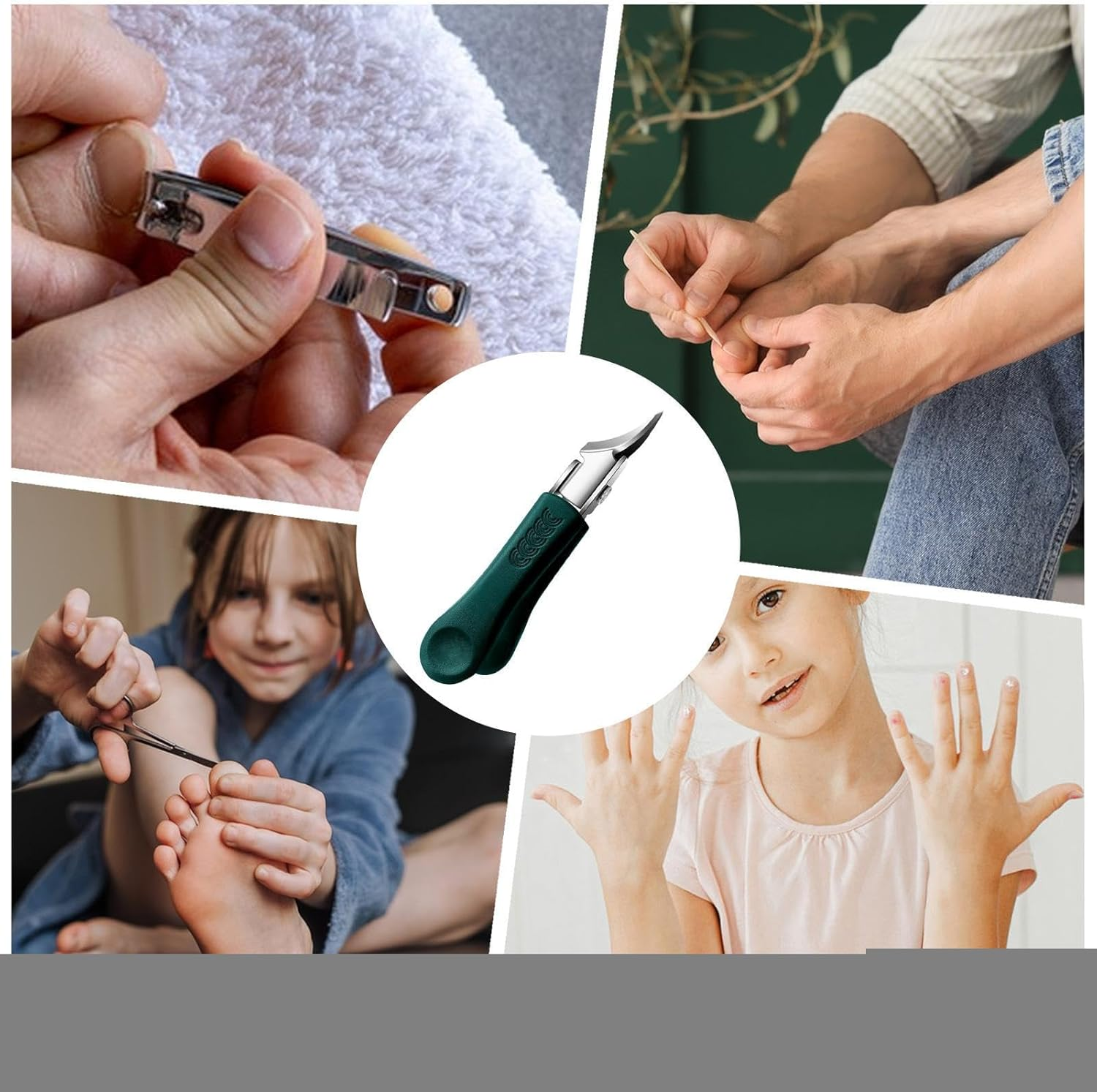 Curved Toenail Clippers | Nail Cutting Clippers | Wide Jaw Trimming Tools for Women Seniors Daily Maintenance Personal Grooming Beauty Salons Home Travel - Black image number 2