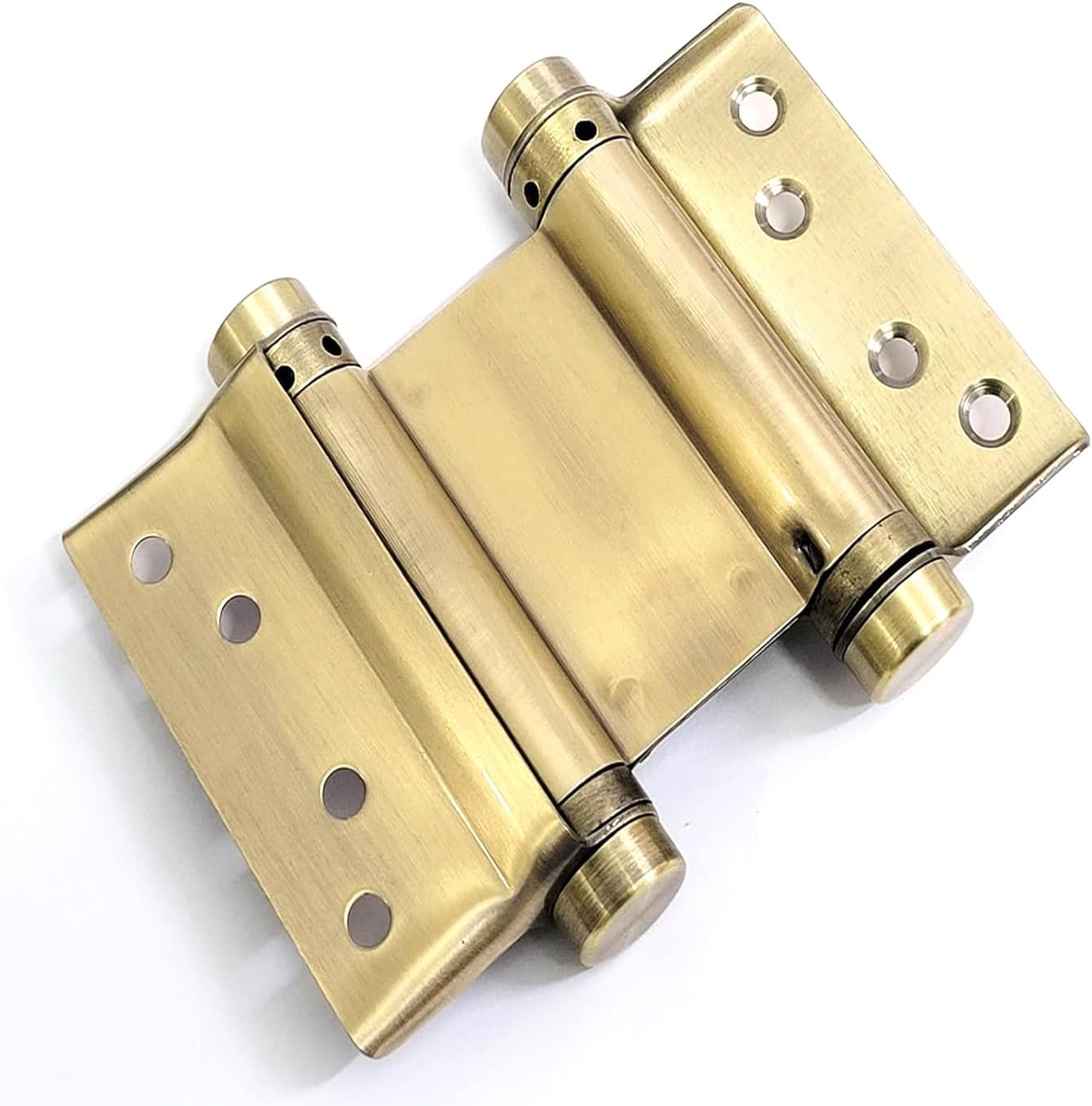Pair of 3'' Stainless Steel Double Action Spring Door Hinge for Saloon Cafe Door Shop Multi-Color (Ancient Bronze) image number 3