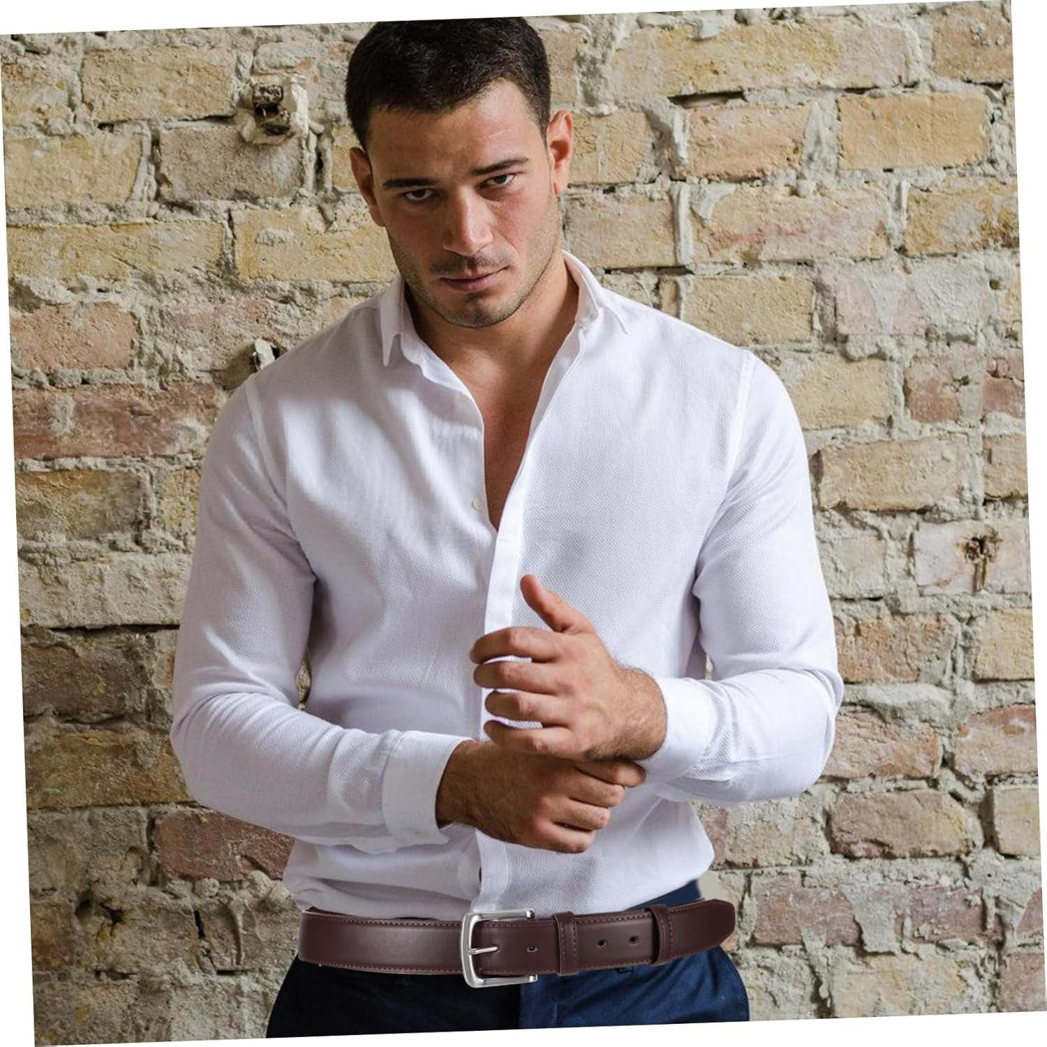 ADOCARN Wallet Belt for Men Travel Money Waist Pouch Zipper Pocket Belt for Men