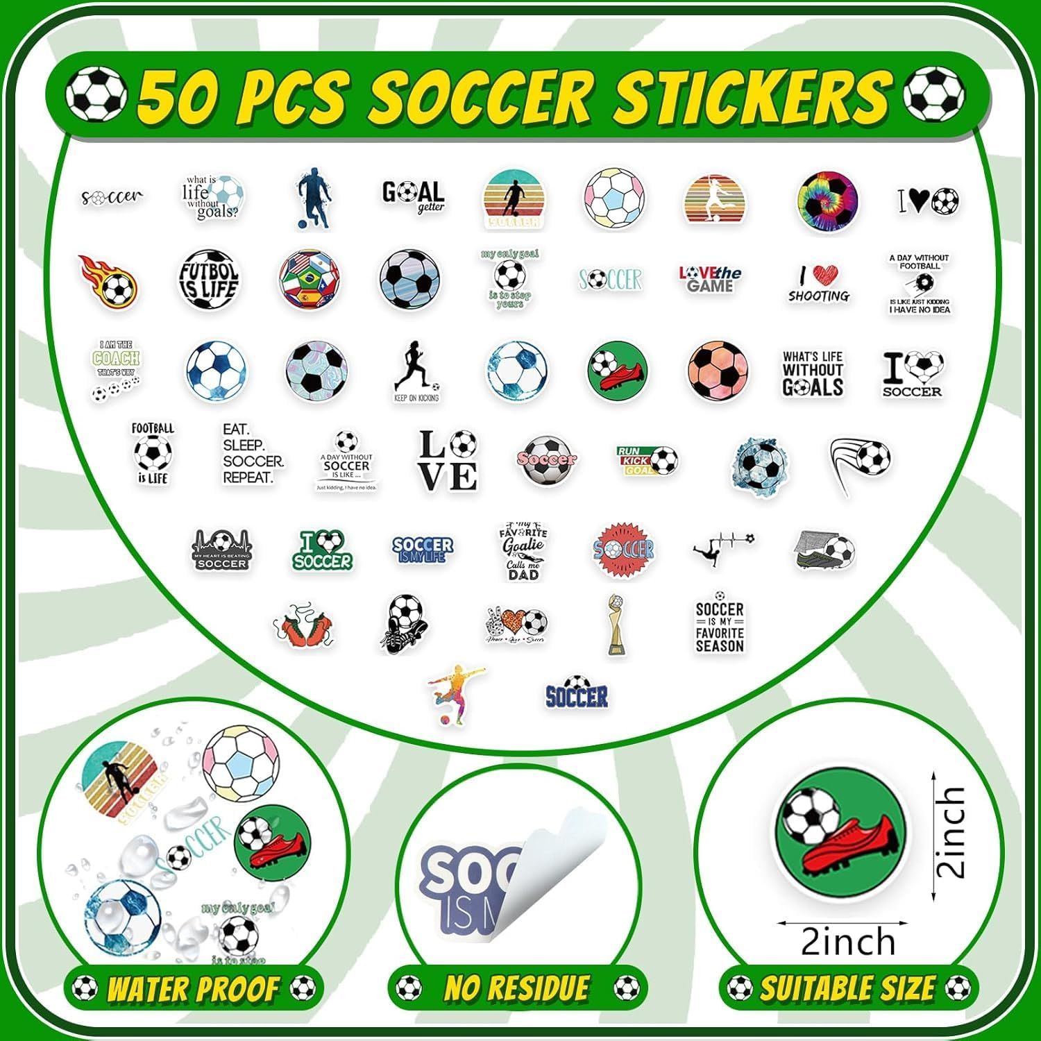 XUANZHI 120 Pcs Soccer Party Favors Set with Soccer Goodie Bags Soccer Slap Bracelets Puzzle Toys Soccer Stickers Whistles Soccer Party Supplies Soccer Party Decorations image number 4
