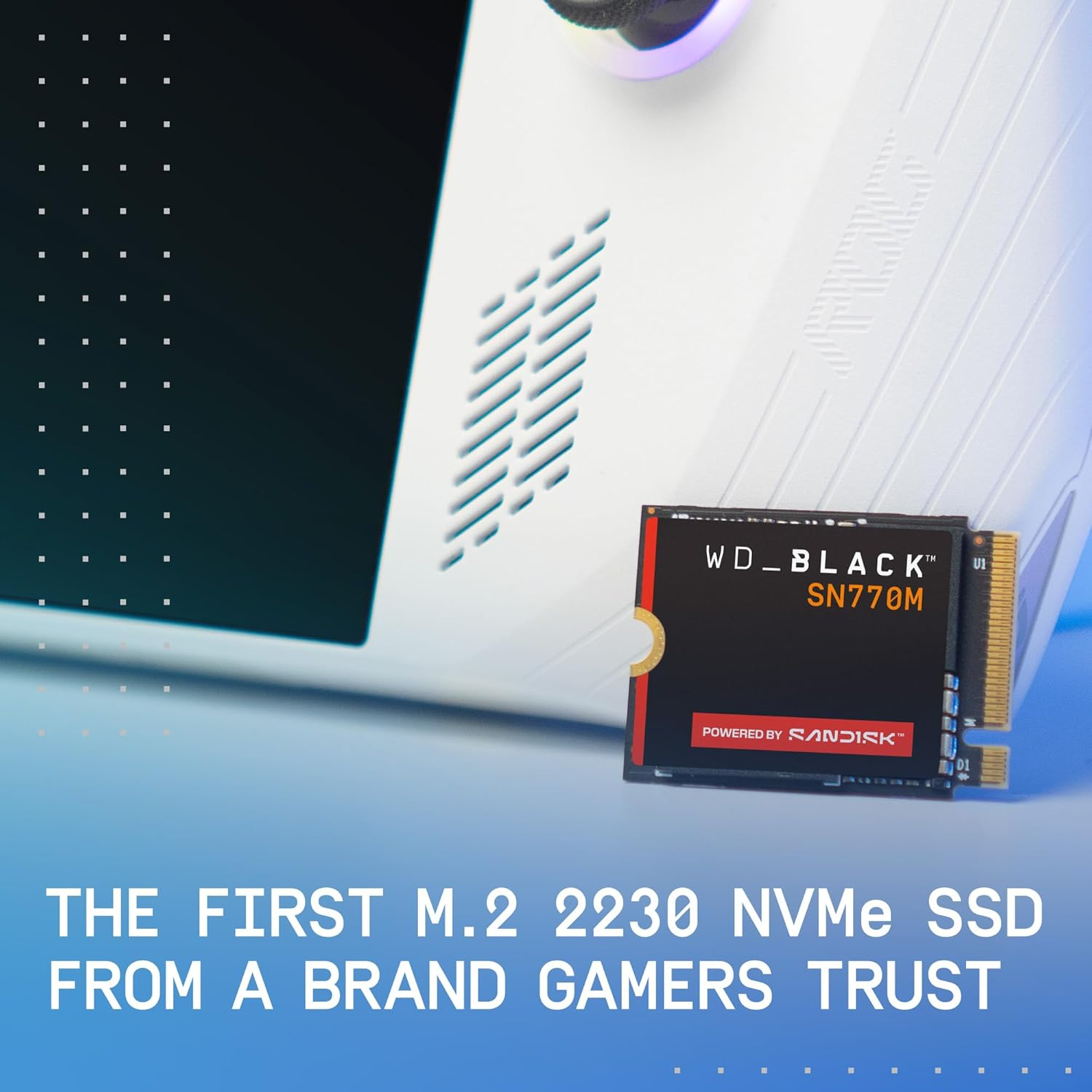 Wd_Black 2TB SN770M M.2 2230 Nvme SSD for Handheld Gaming Devices and Compatible Laptops. Speeds up to 5,150Mb/S, TLC 3D NAND, Great for Asus ROG Ally, Steam Deck and Microsoft Surface image number 5
