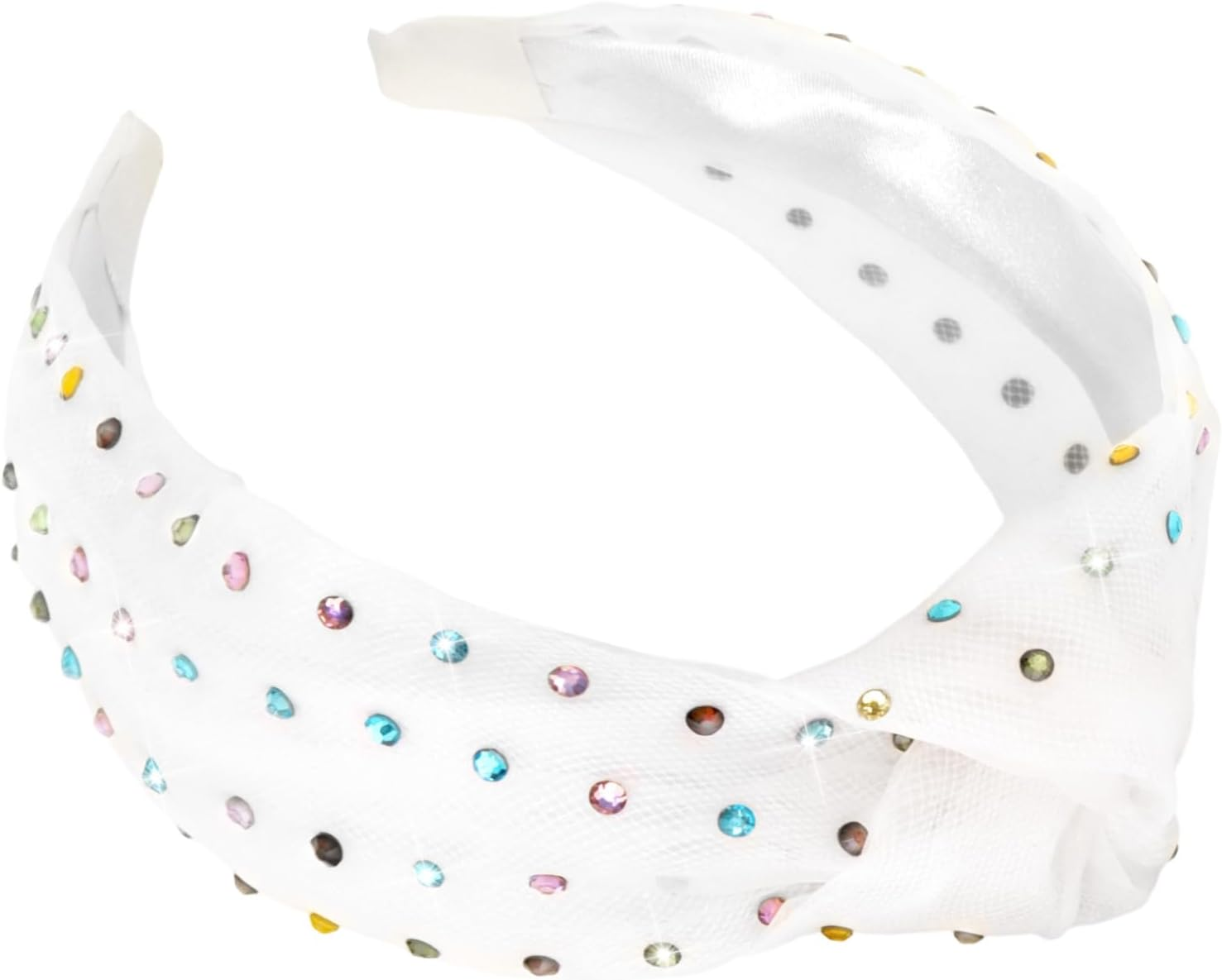 Pruadeor White Wide Headband Women'S Fashionable Knot Headband for Women Hair Accessories image number 5