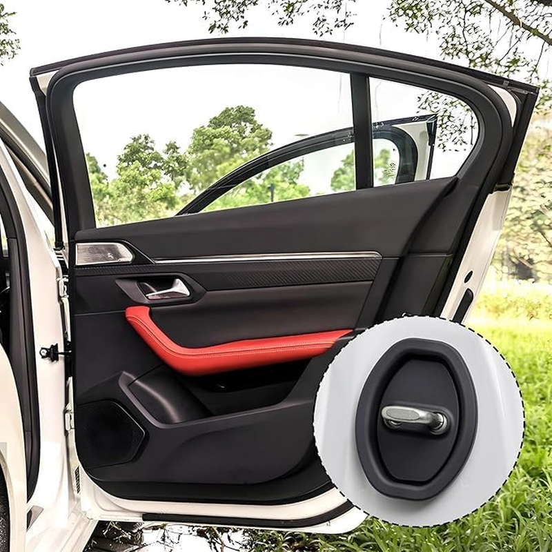 Silicone Car Door Latch Protective Covers, 4Pcs Silicone Door Latch Guard Universal Car Door Lock Cover Protector for Noise Reduction and Shock Absorption