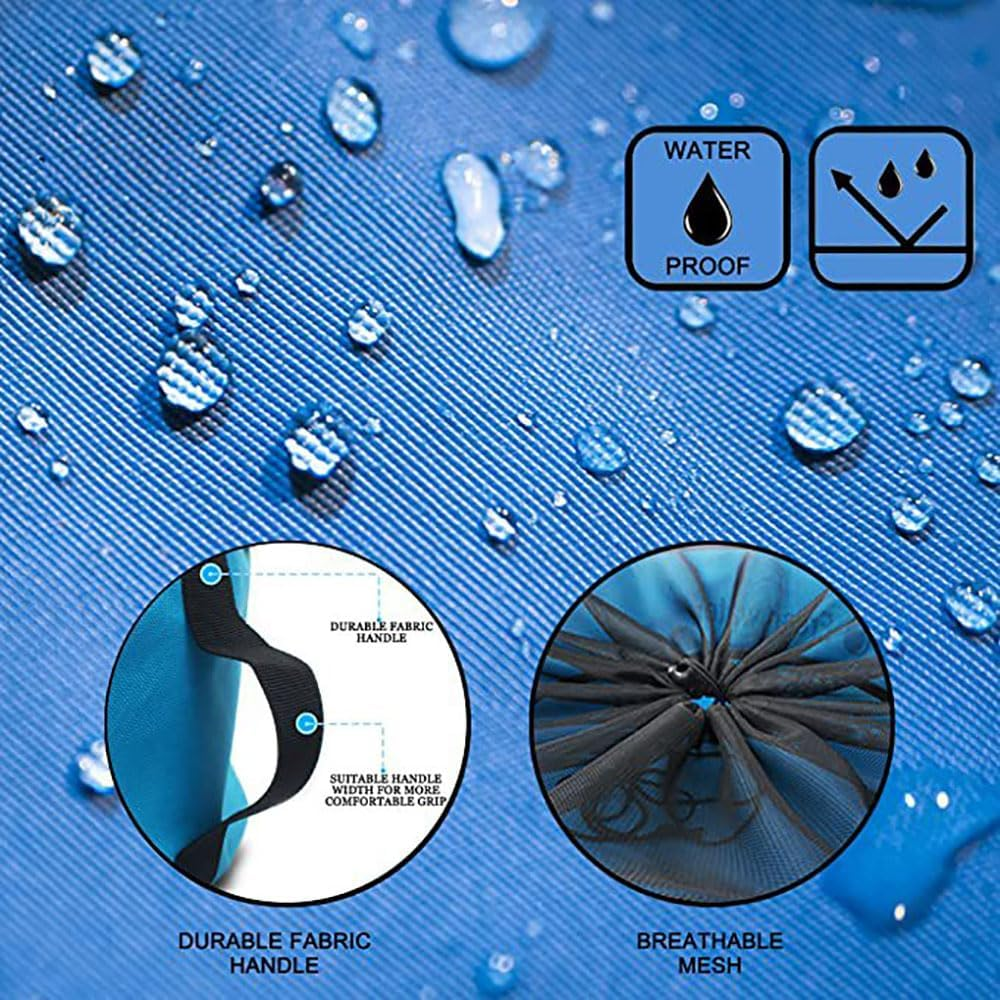 3 Pack RV Hose Storage Bag with Identification Tags,3 Colors Waterproof Camper Accessories for Sewer Hoses, Fresh/Black Water Hoses and Electrical Cords image number 4