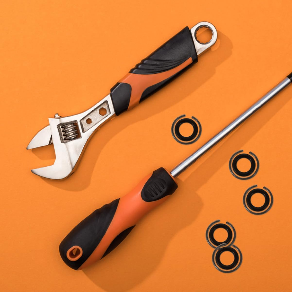 SHINEOFI 8Sets Impact Wrench Socket Retainer -Ring Kit for Power Tool Accessories Retaining for Electric Air Wrenches image number 4