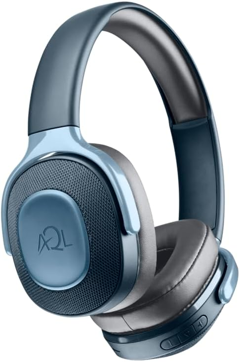 AQL Arkos | Universal Bluetooth Headphones with Ultra Light Folding Pavilions - Built-In Microphone - 300Mah Battery Charging Time 2 Hours - Playtime 25 Hours Approx. - Range 10 Mt - Blue image number 3
