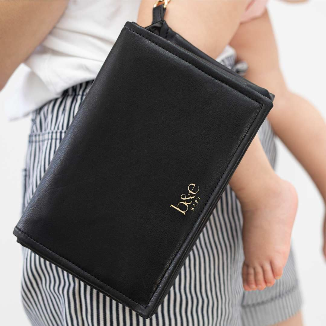 BEN & ELLIE BABY Nappy Change Mat Set with Refillable Wipes Case - Portable Nappy Changing Mat, Waterproof Baby Change Pad for Travel (Sasha Leopard Print) image number 6