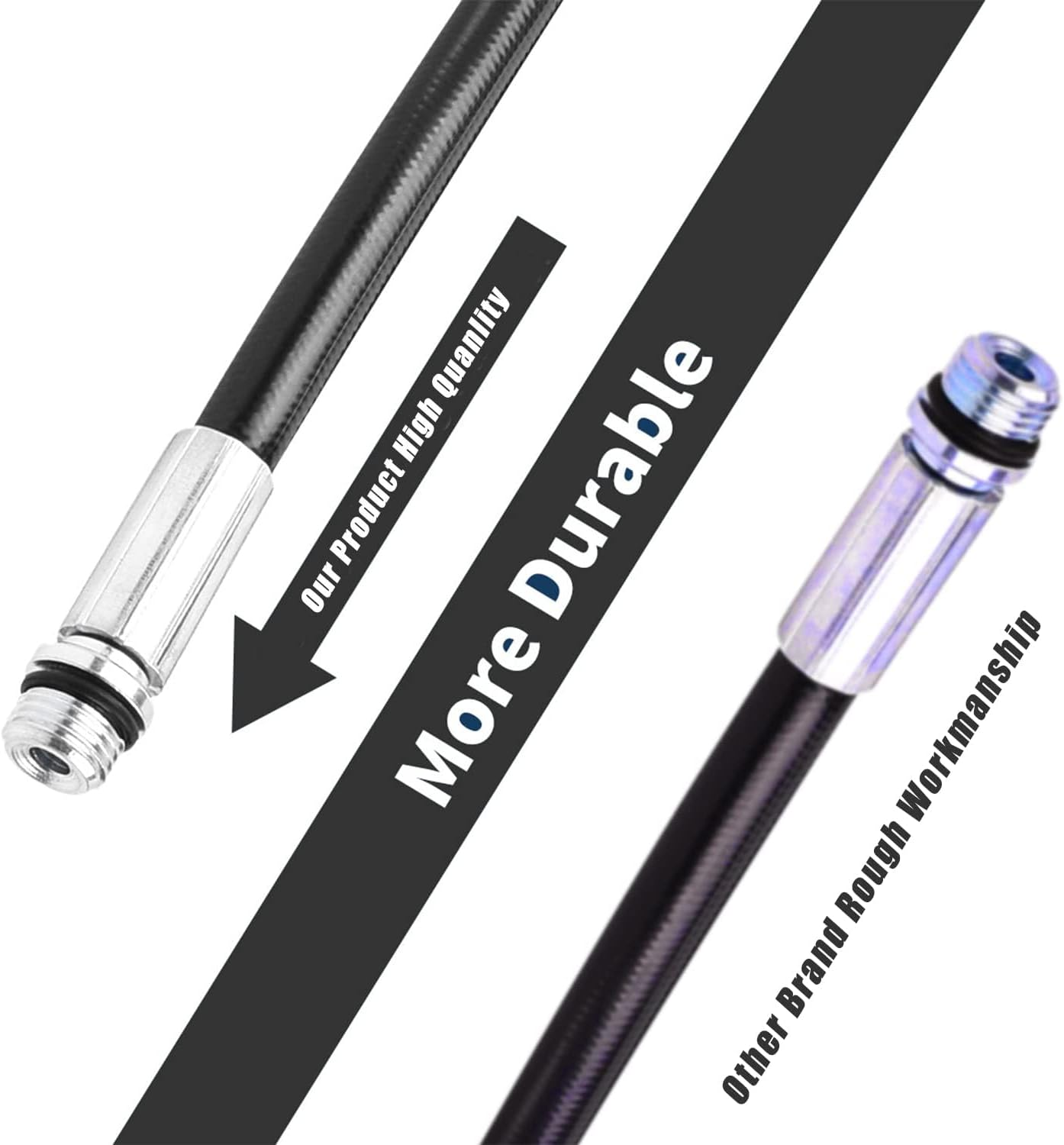 Pressure Washer Drain Pipe Hose Cleaning Kit for Karcher K2-K7 Series and LAVOR Pressure Washer, with Jet Nozzle and Rotating Jet Nozzle, 15M/49FT, 180 Bar and 2700 PSI