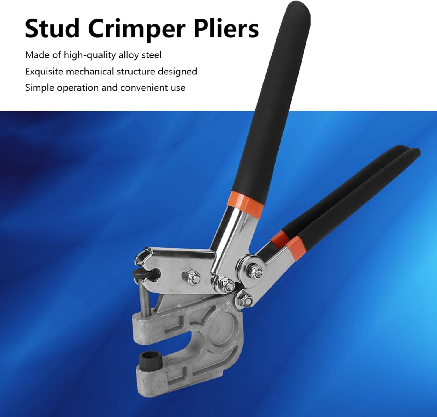 Steel Stud Crimper, Hand Keel Metal Punch Lock Drywall Hand Tool, High Strength & Effort, Light Steel Keel Fixed Punching Pliers Convenient image number 1